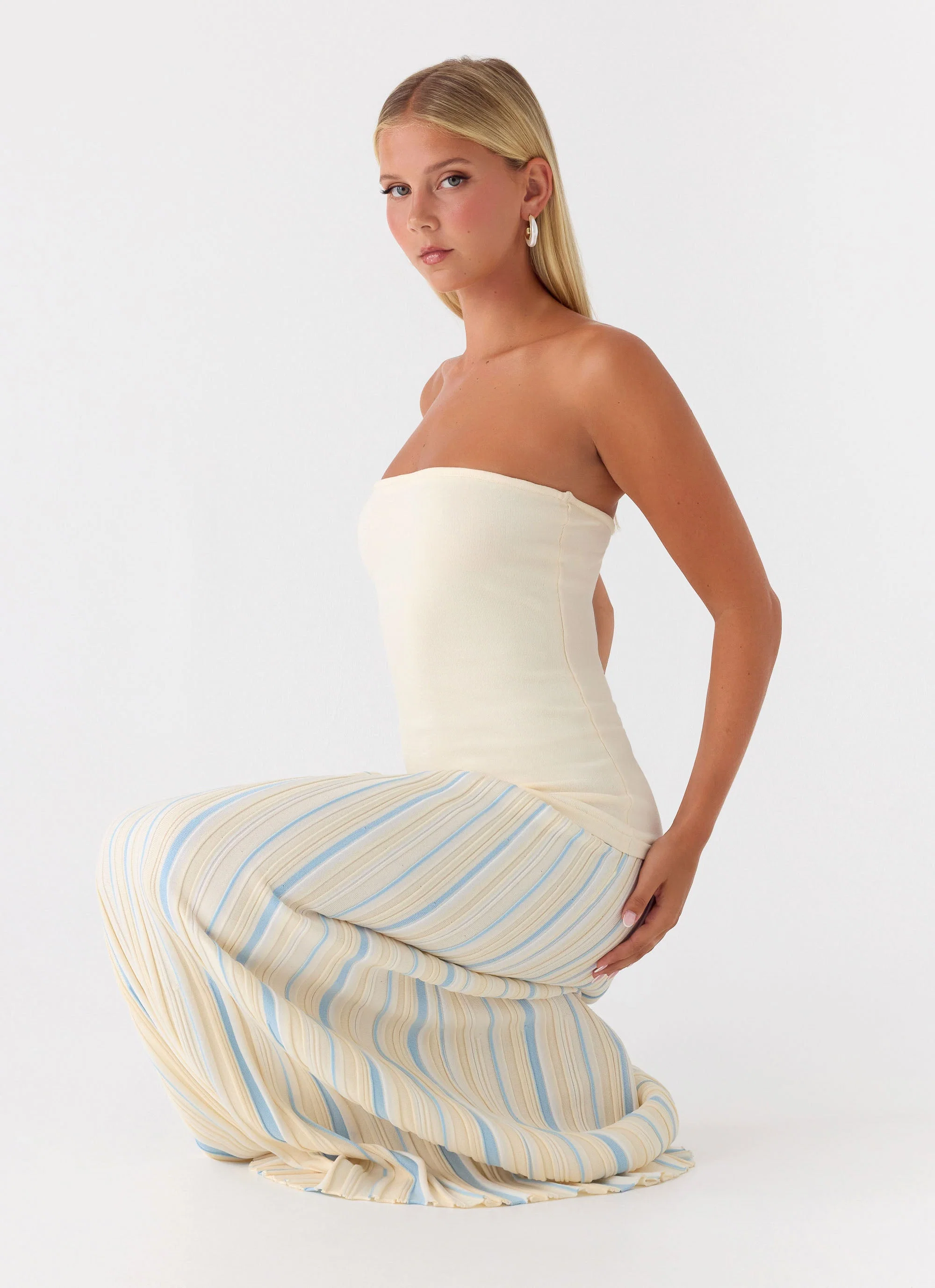Otillie Knit Maxi Dress - Yellow