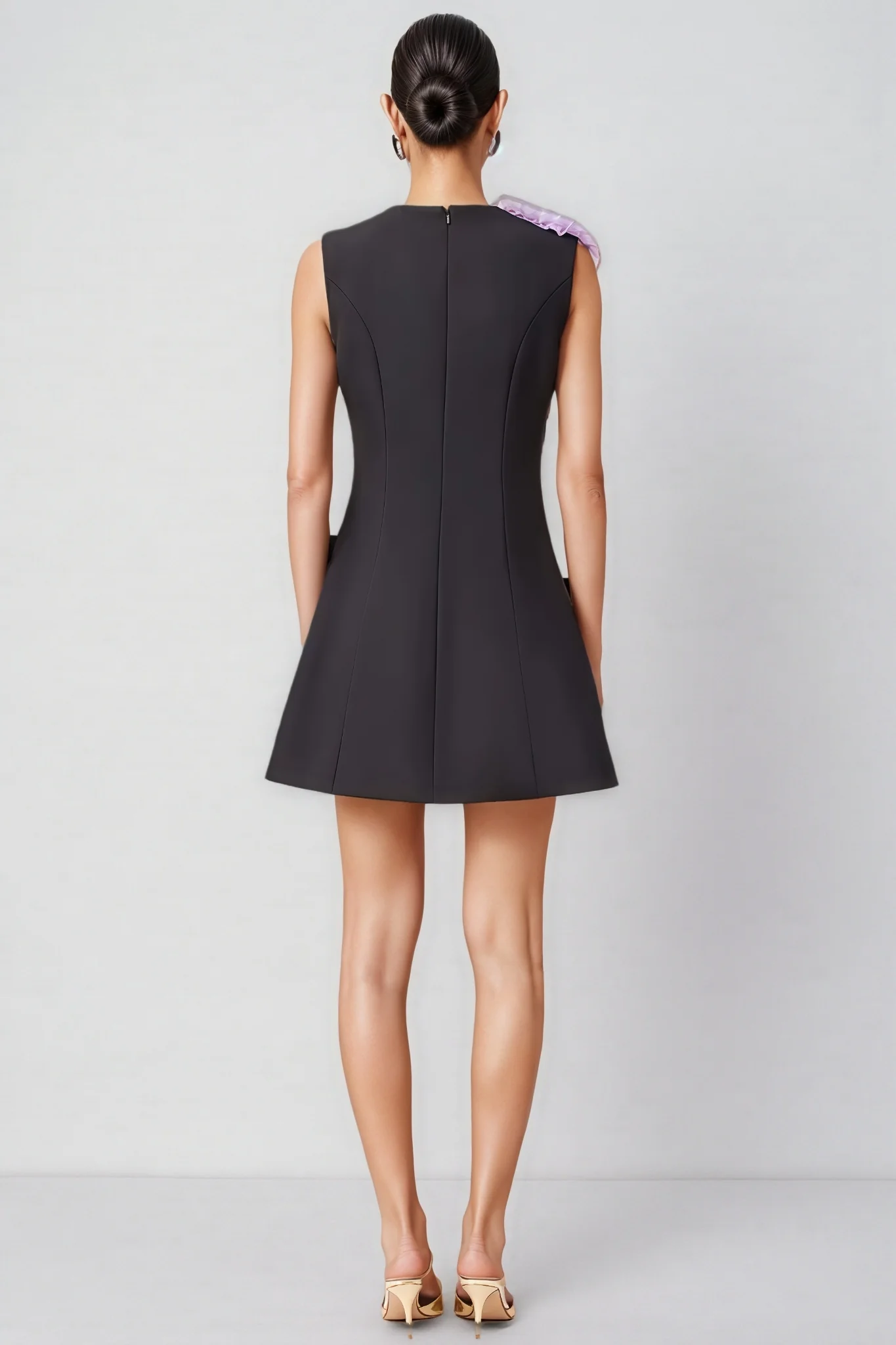 Codi Black Buttercup Embroidered Mini Dress - luluinthesky