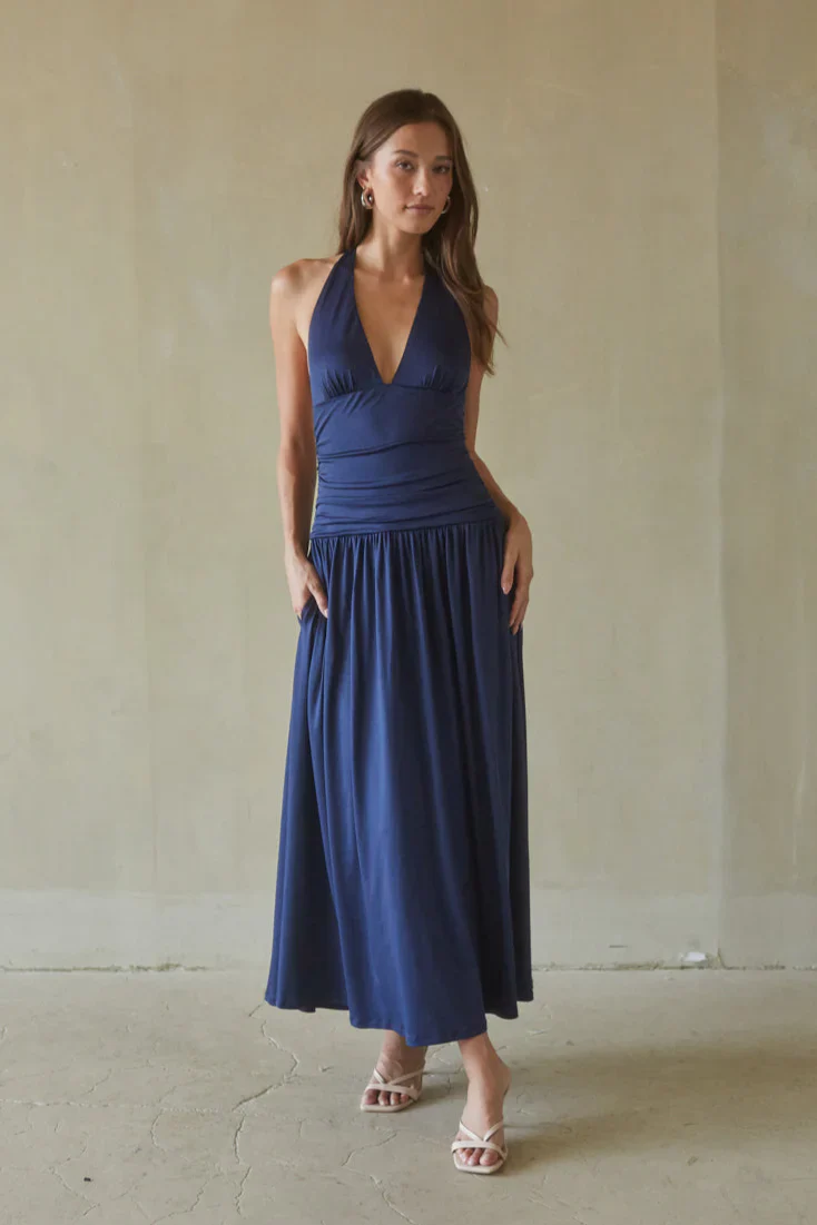 NIA Sahara Halter Maxi Dress