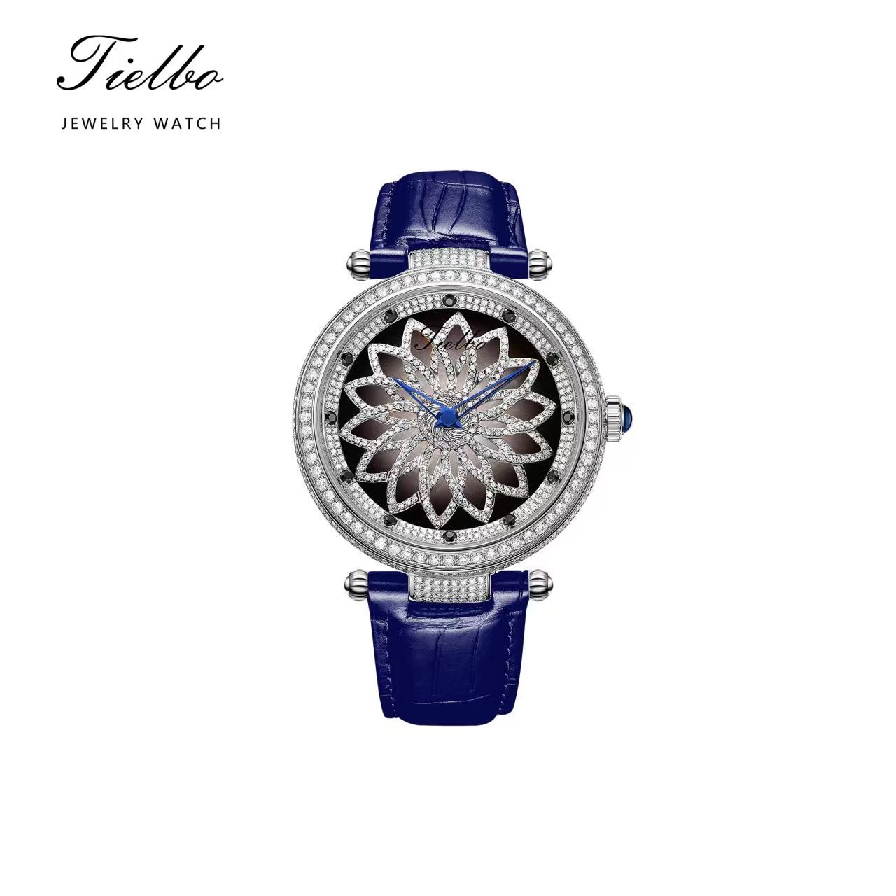 Bloom Watch – Rotating Dial, Iced-Out, 45mm T127M