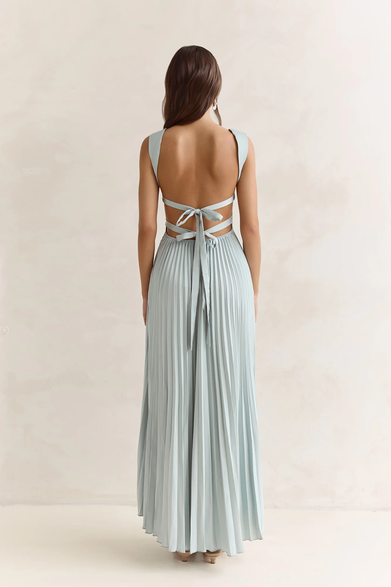 Song Of The Sky Plisse Maxi Dress Sage