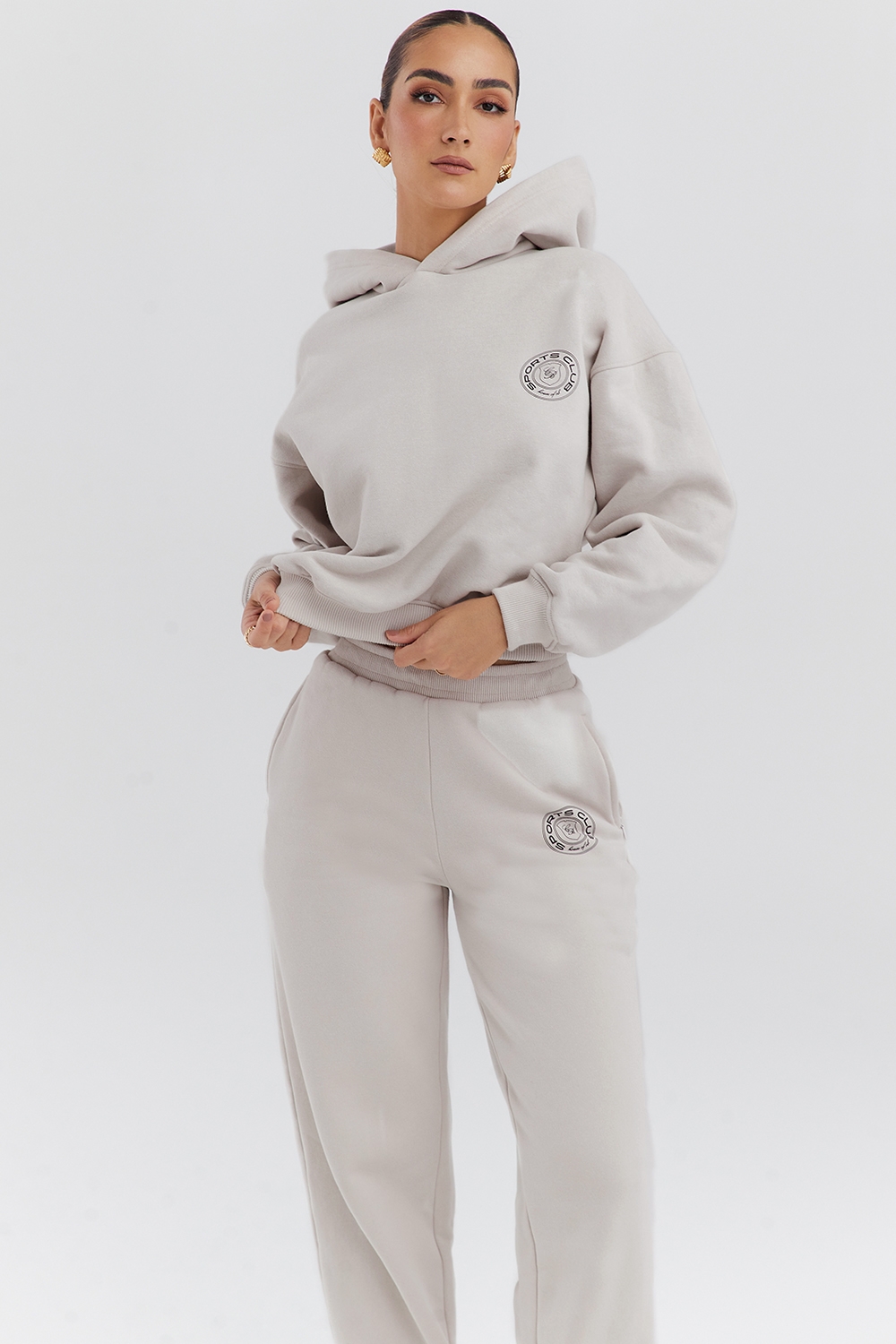 cloud cotton fleece-back hoodie