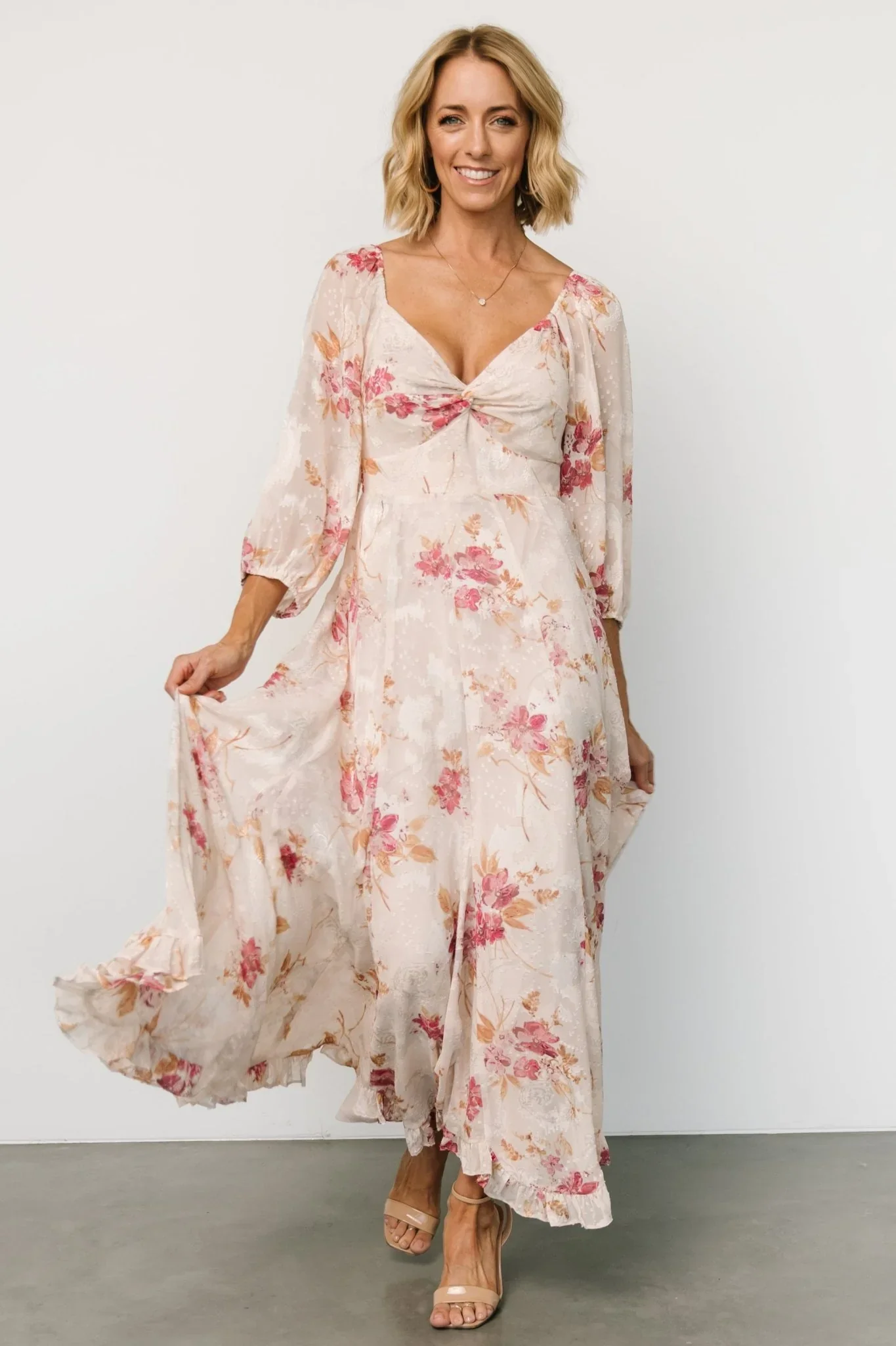 Estefania Maxi Dress | Blush + Pink Floral