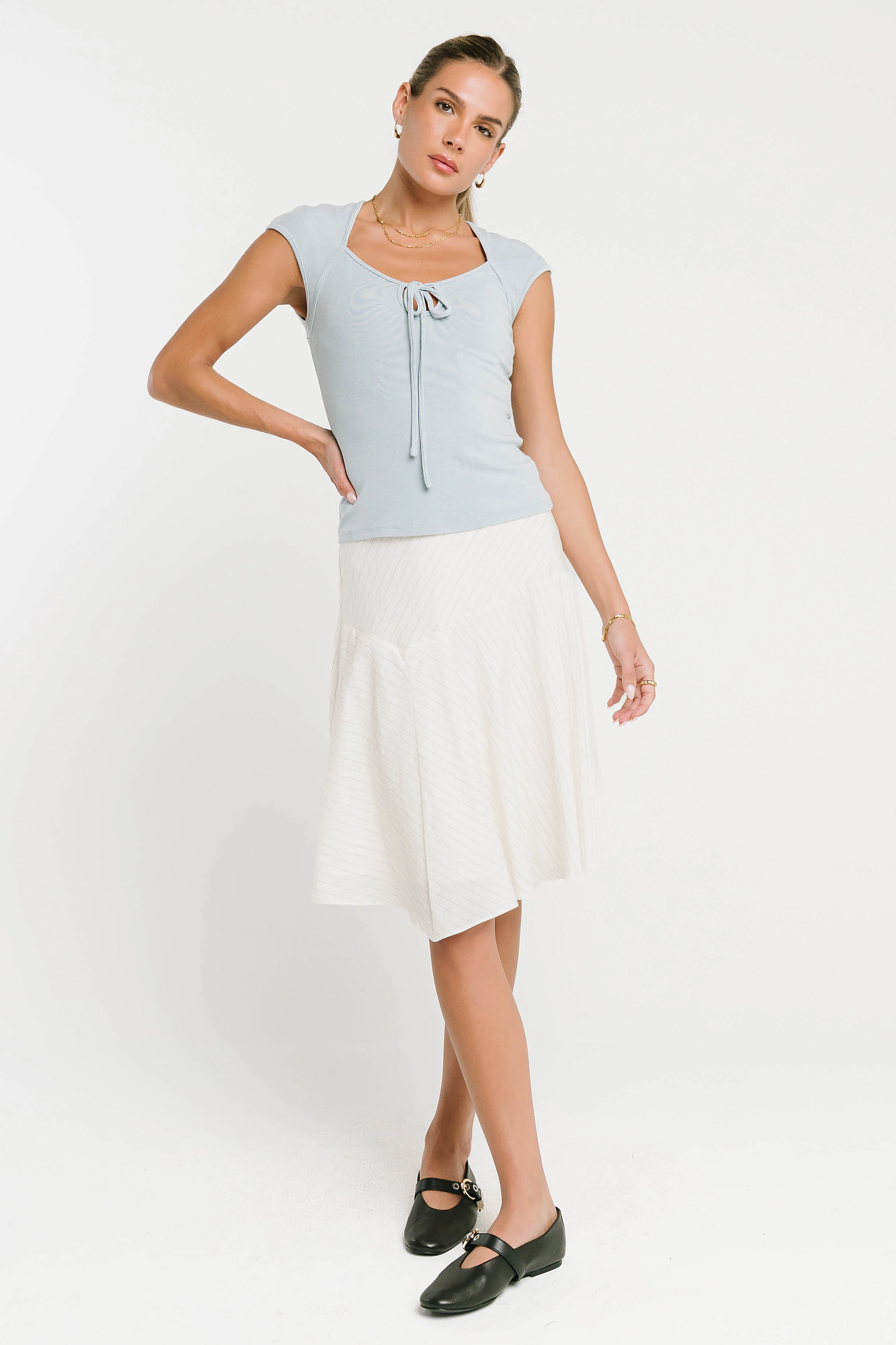 Trixie Knit Top in Blue