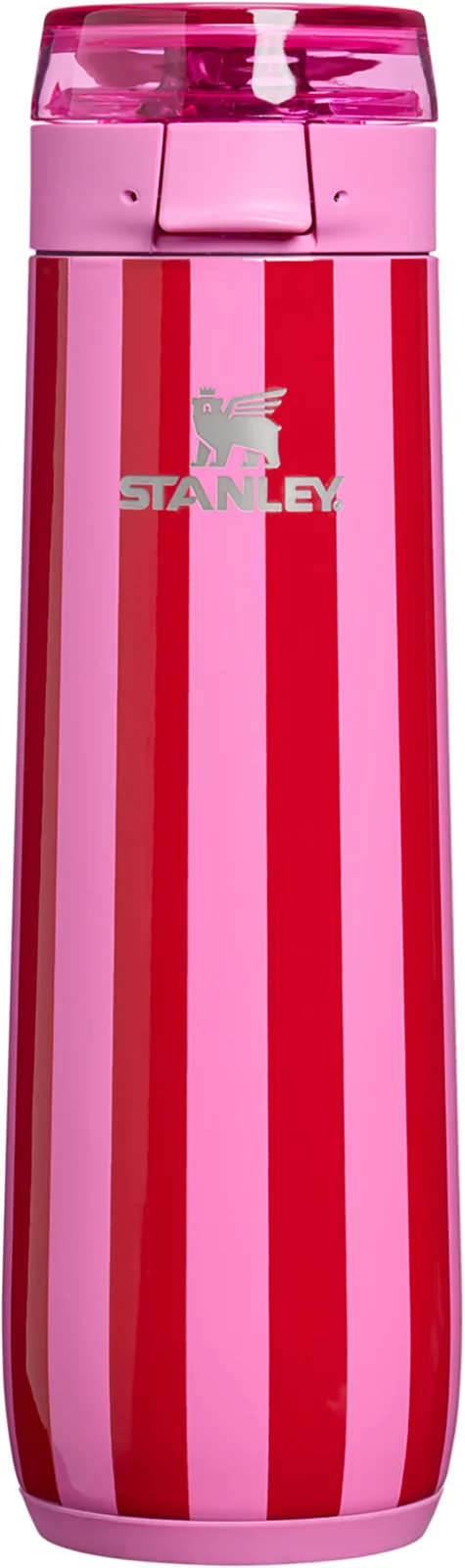 Stanley 20 oz. Flowstate Spring Bottle - Holiday - Popsicle Peppermint Stripe
