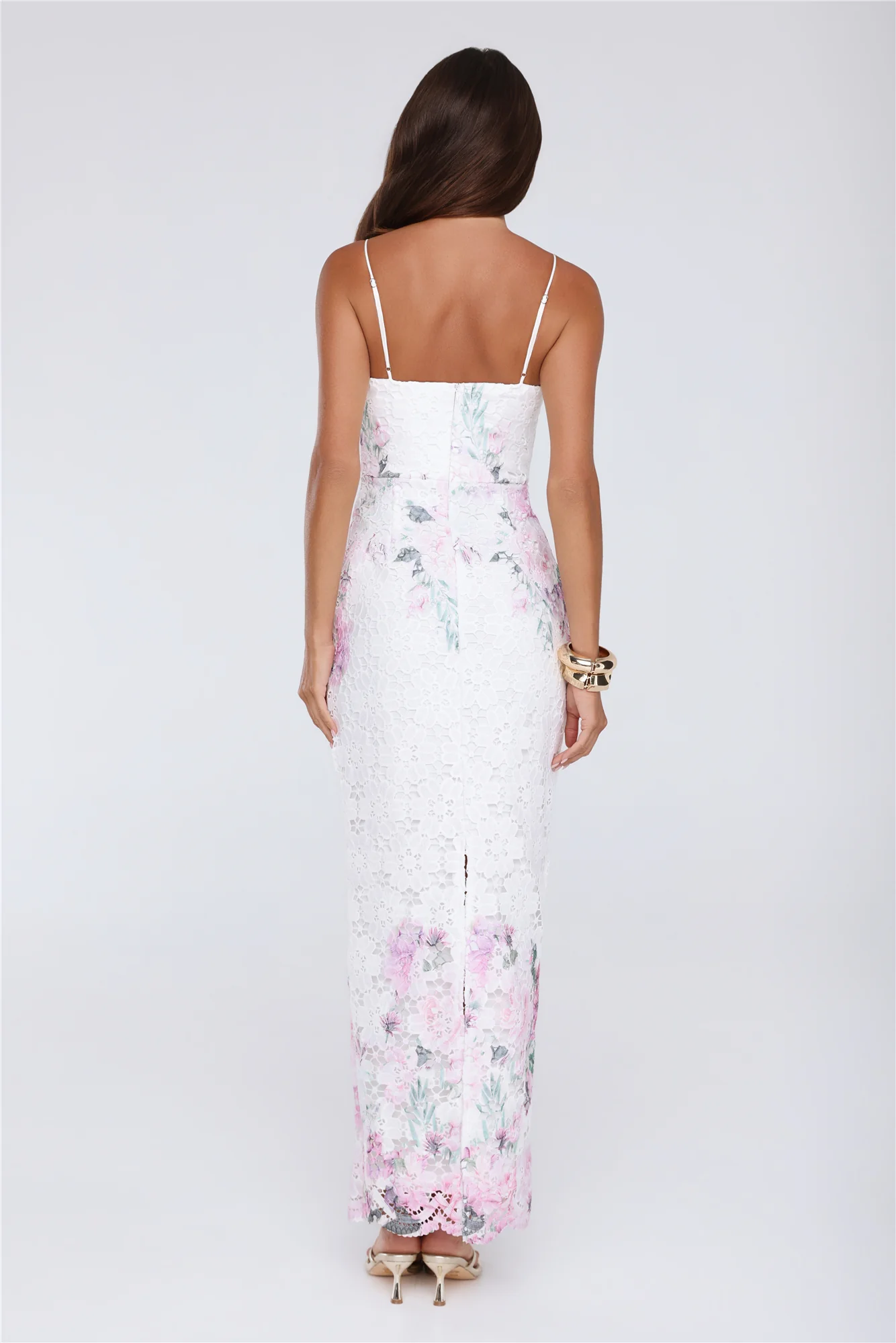 Wardrobe Flex Embroidered Maxi Dress White - luluinthesky