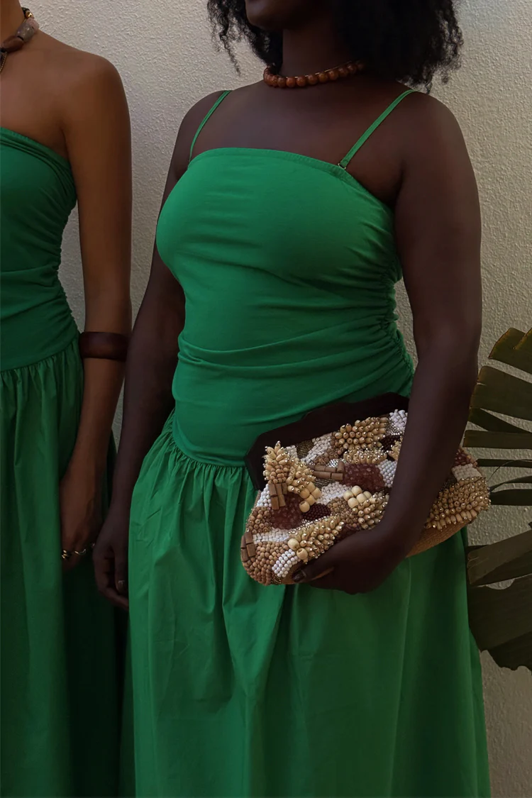 Green Lola Mid-axi Dress