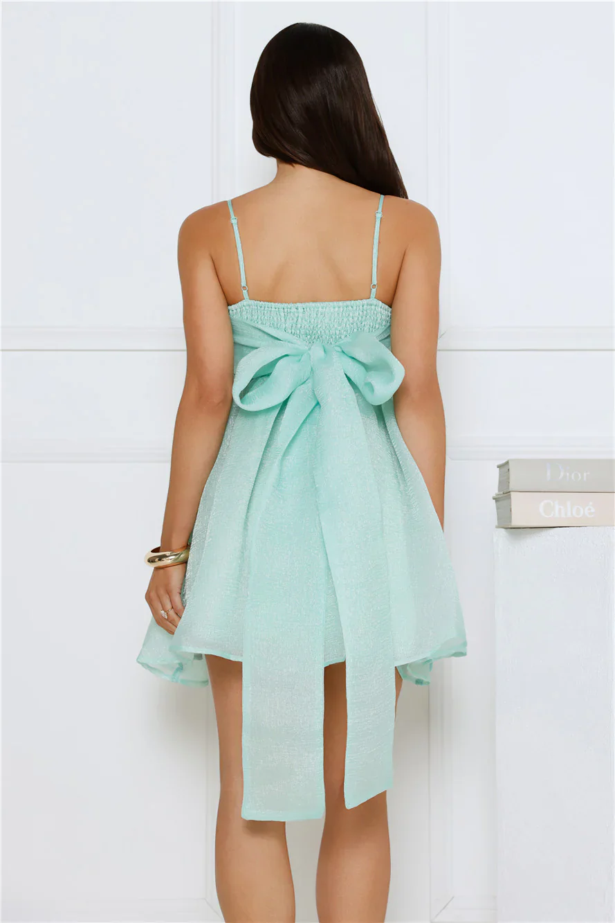 Magical Secret Mini Dress Mint - luluinthesky