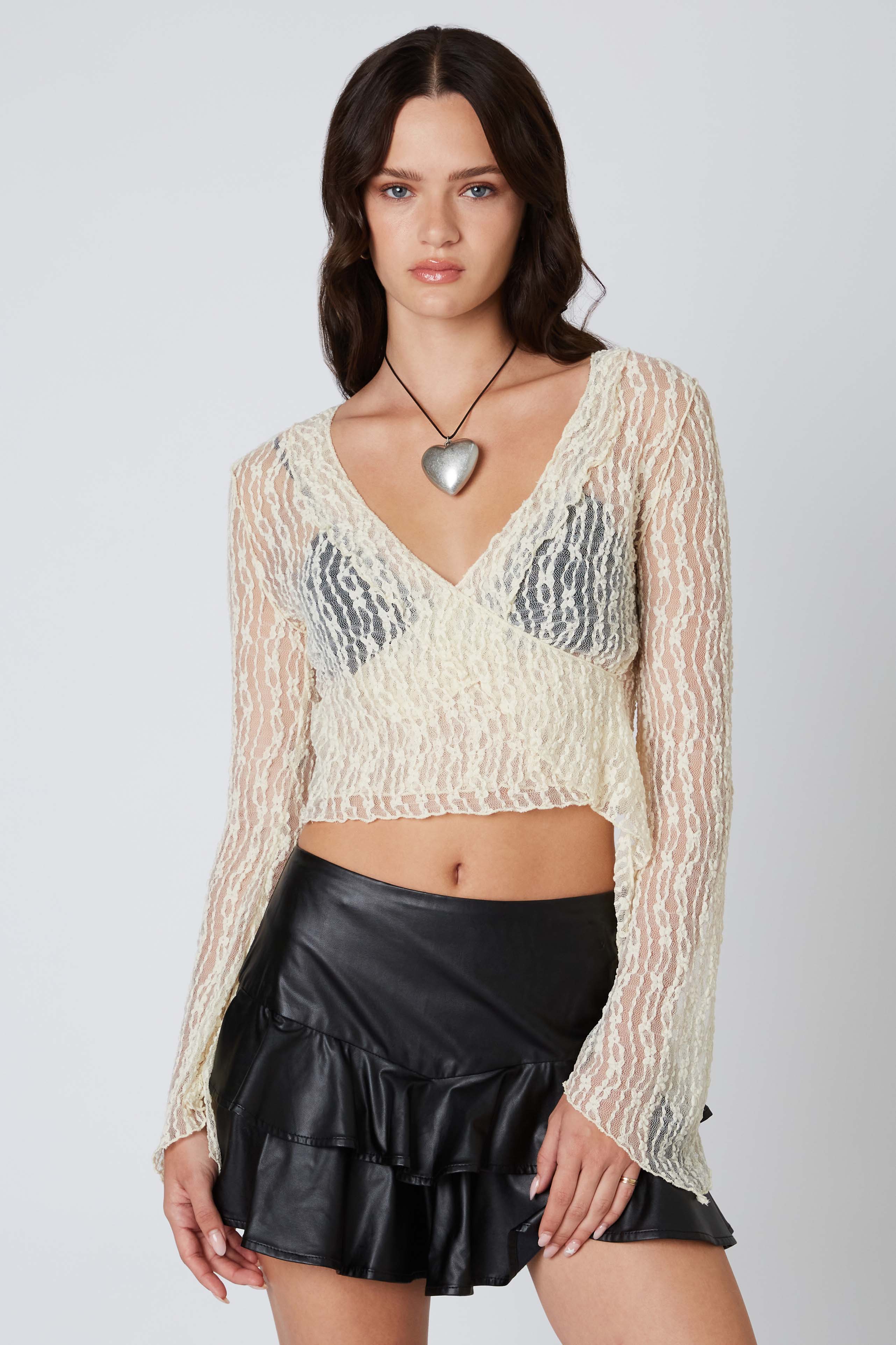 Lace Wrap Top