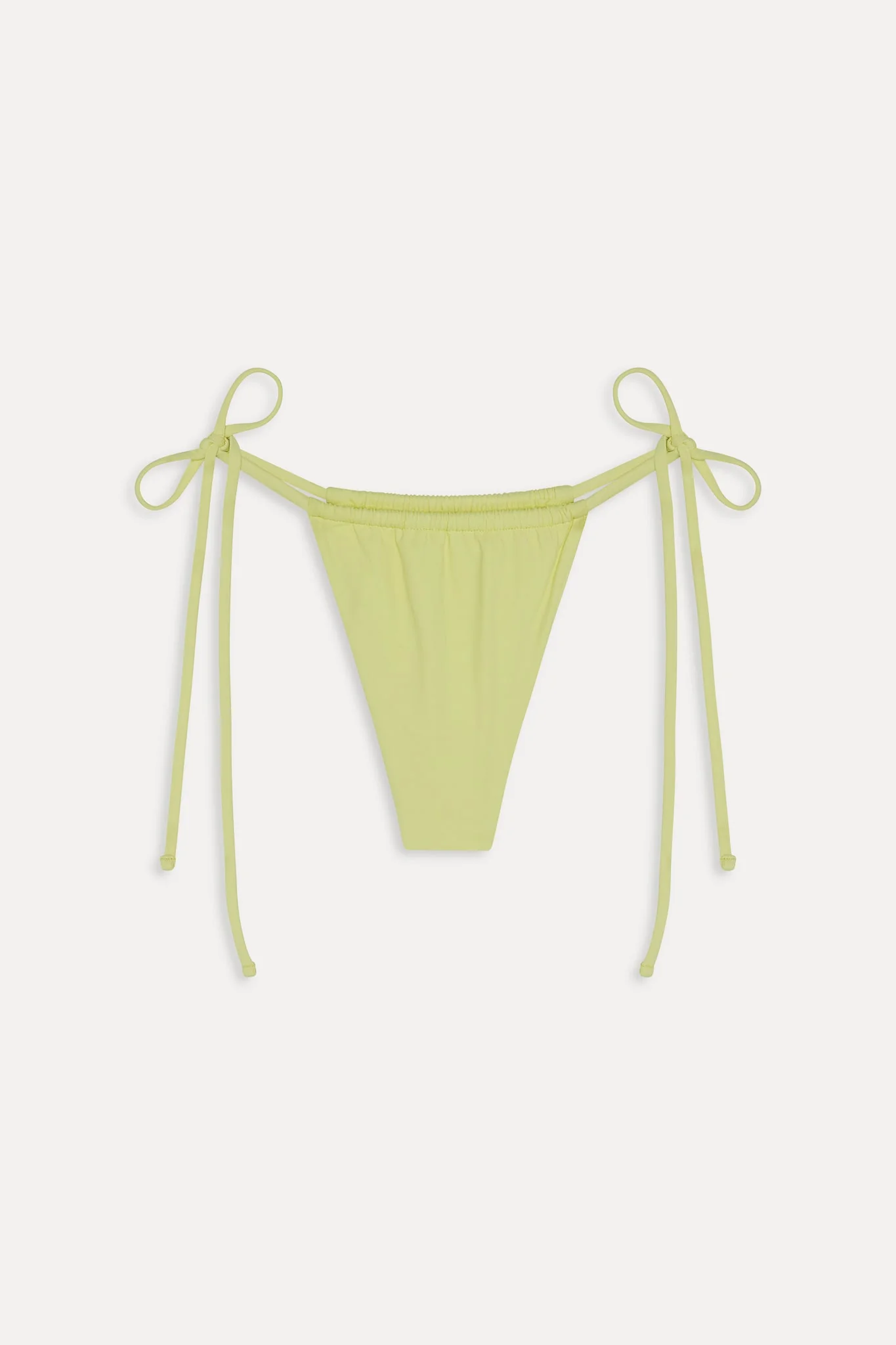 Tia Skimpy String Bikini Bottom - Yellow Mojito