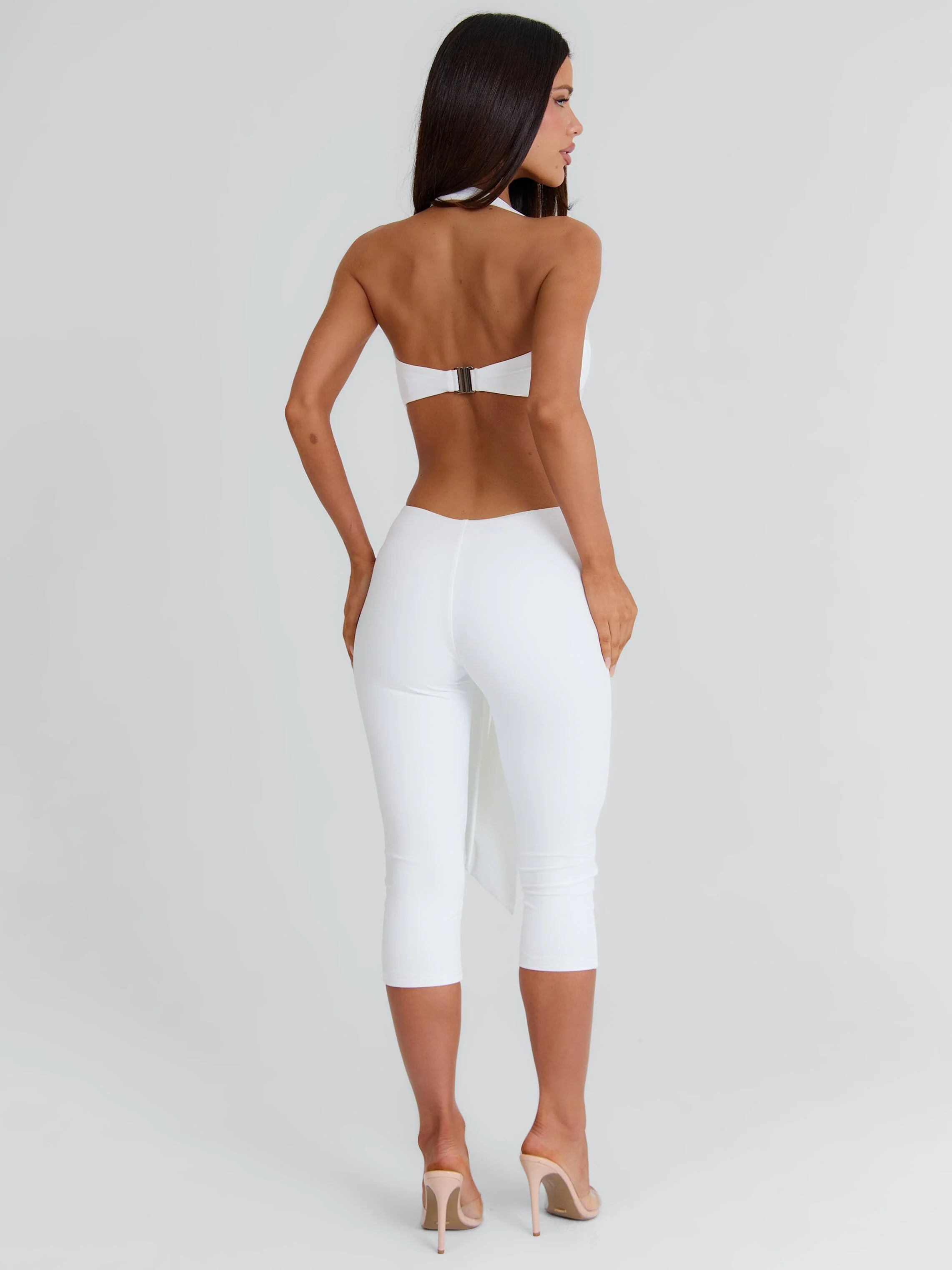 Isabela Capri Jumpsuit White