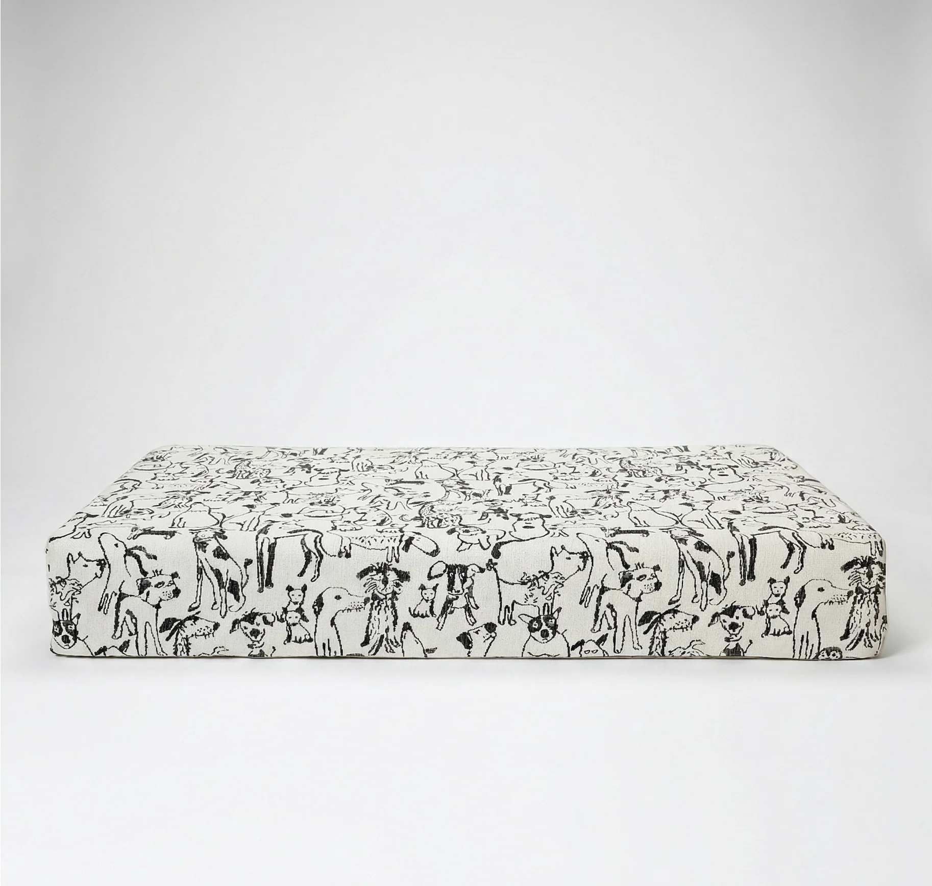 Large Orthopedic Dog Bed (Cushion, Dog Print)