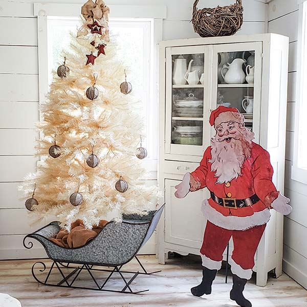 HUMONGOUS Galvanized Metal Christmas Sleighs, Set of 3