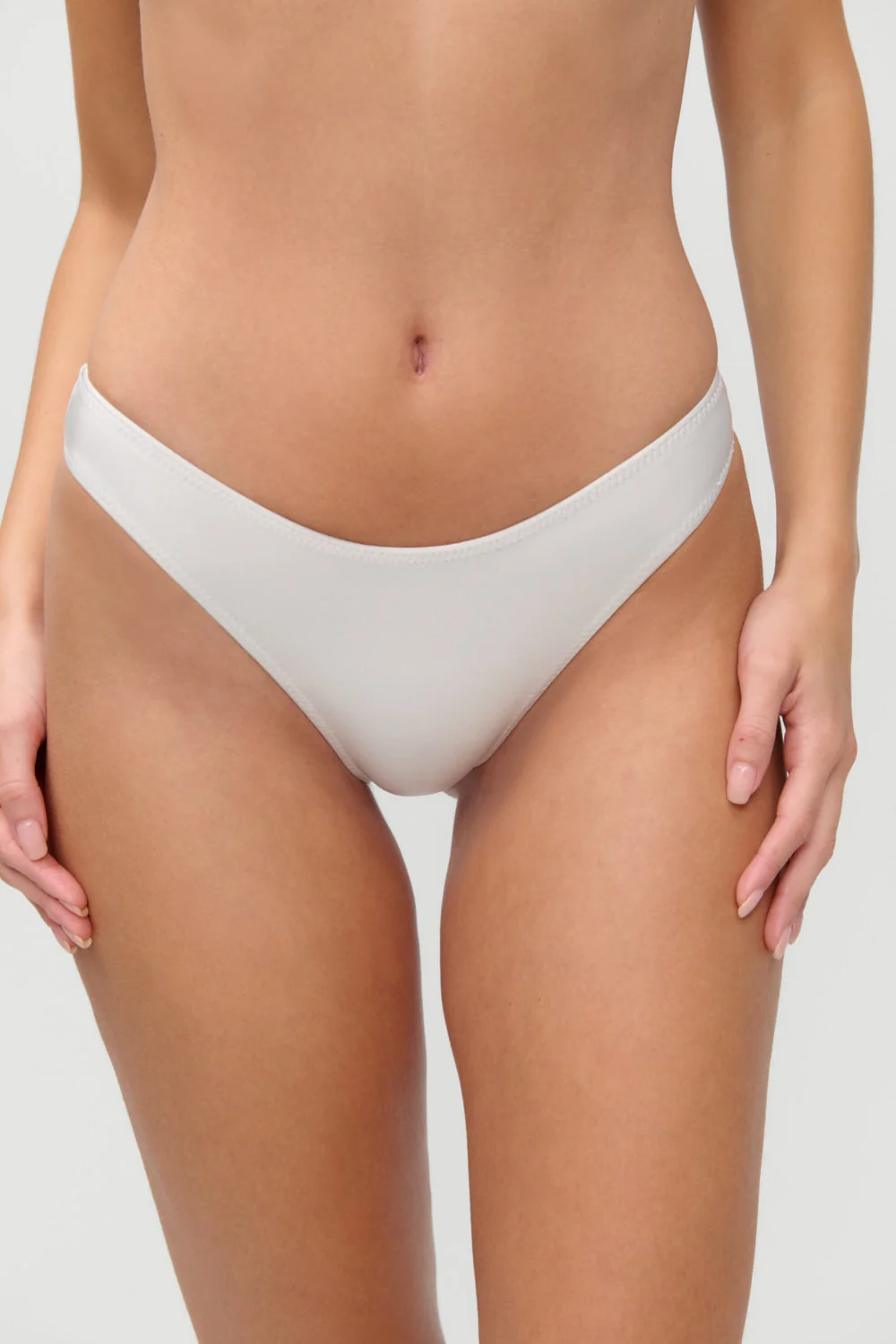 x JENNIE Dove Satin Bikini Bottom - Moon
