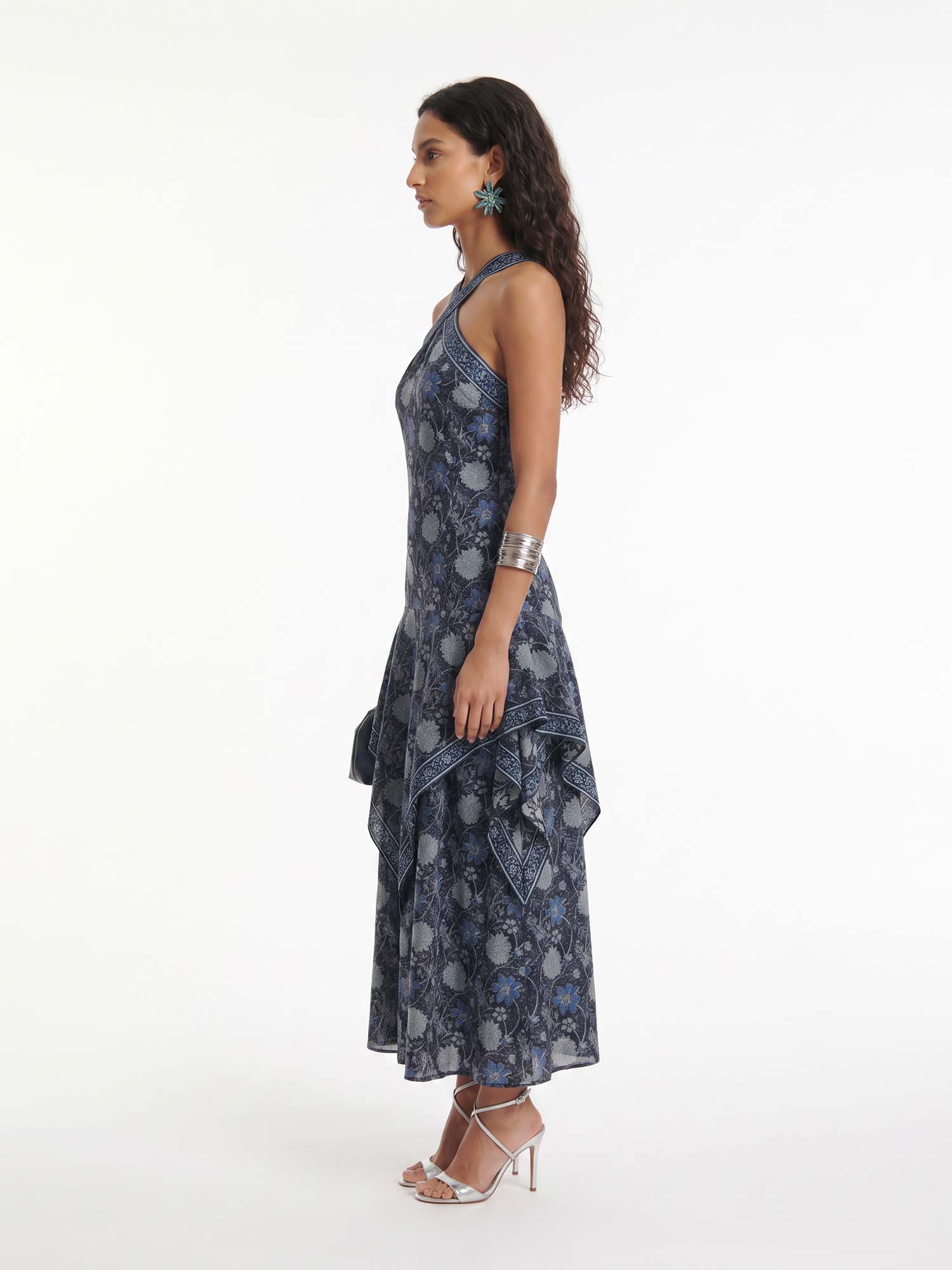 Cross Bloom Maxi Dress