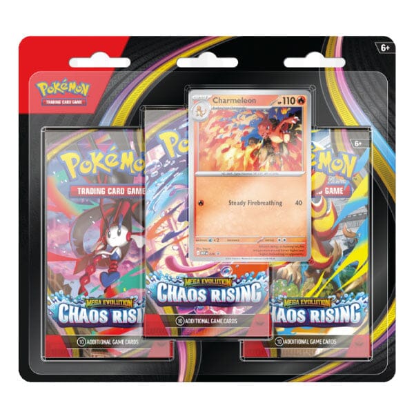 Pokémon TCG: ME04 Mega Evolution Chaos Rising Three-Booster Blister