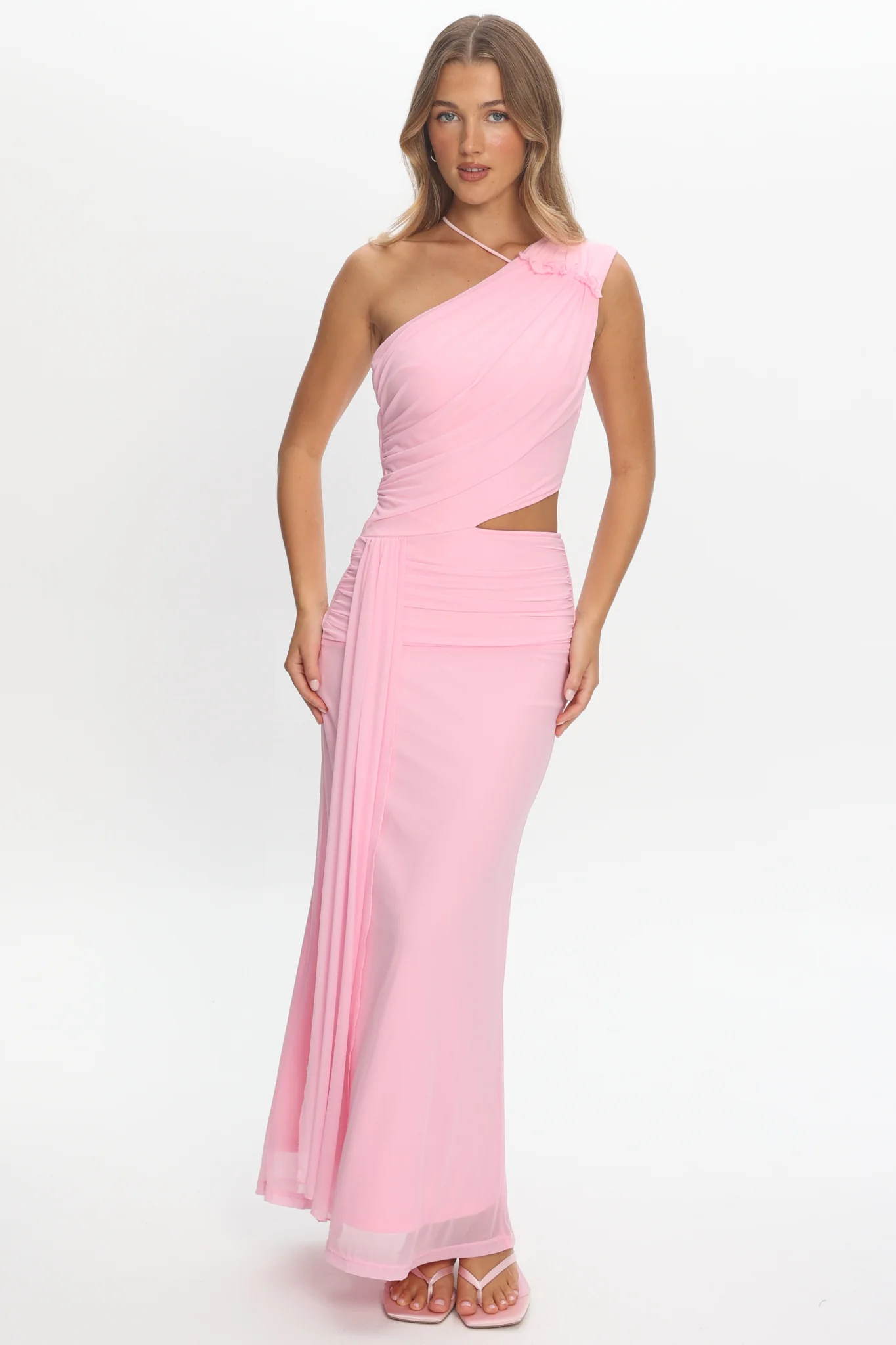 Out Loud Cut-Out Drape Maxi Dress Cheek