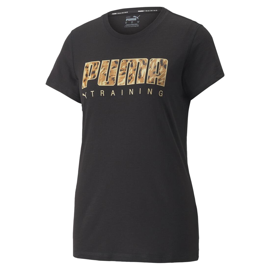 PUMA Performance Logo Women'S Training Tee In BLACK 522513 01