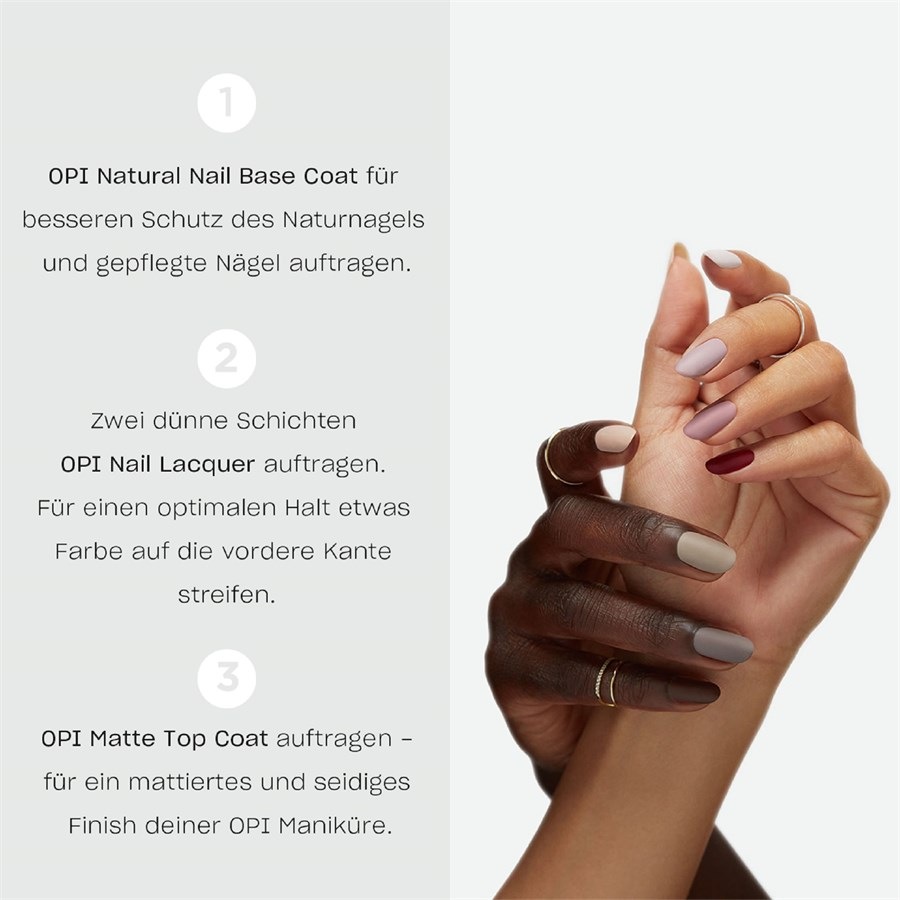 OPI Lakier bazowy i nawierzchniowy Matte Top Coat