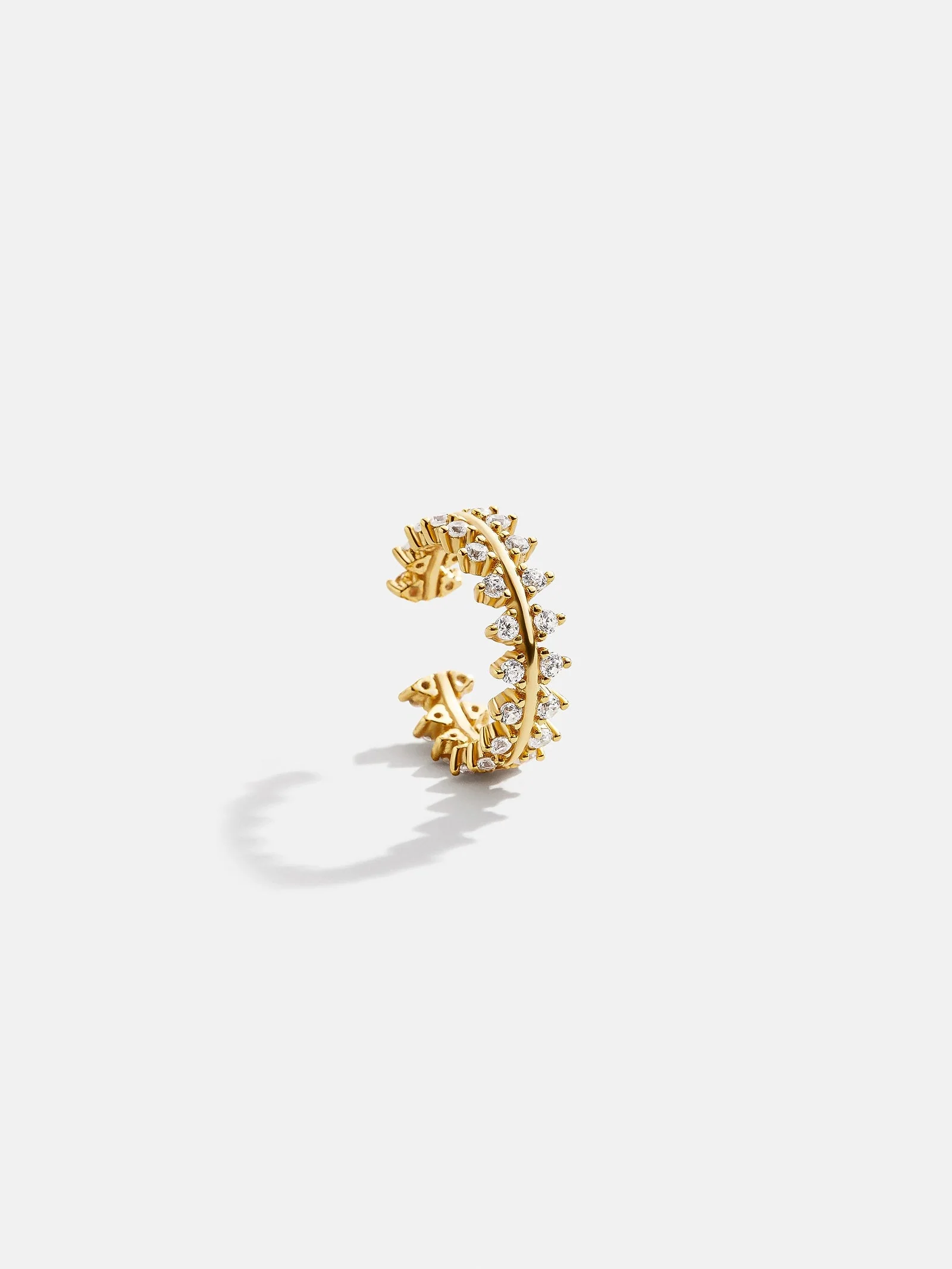 Victoria 18K Gold Ear Cuff - Gold/Pavé