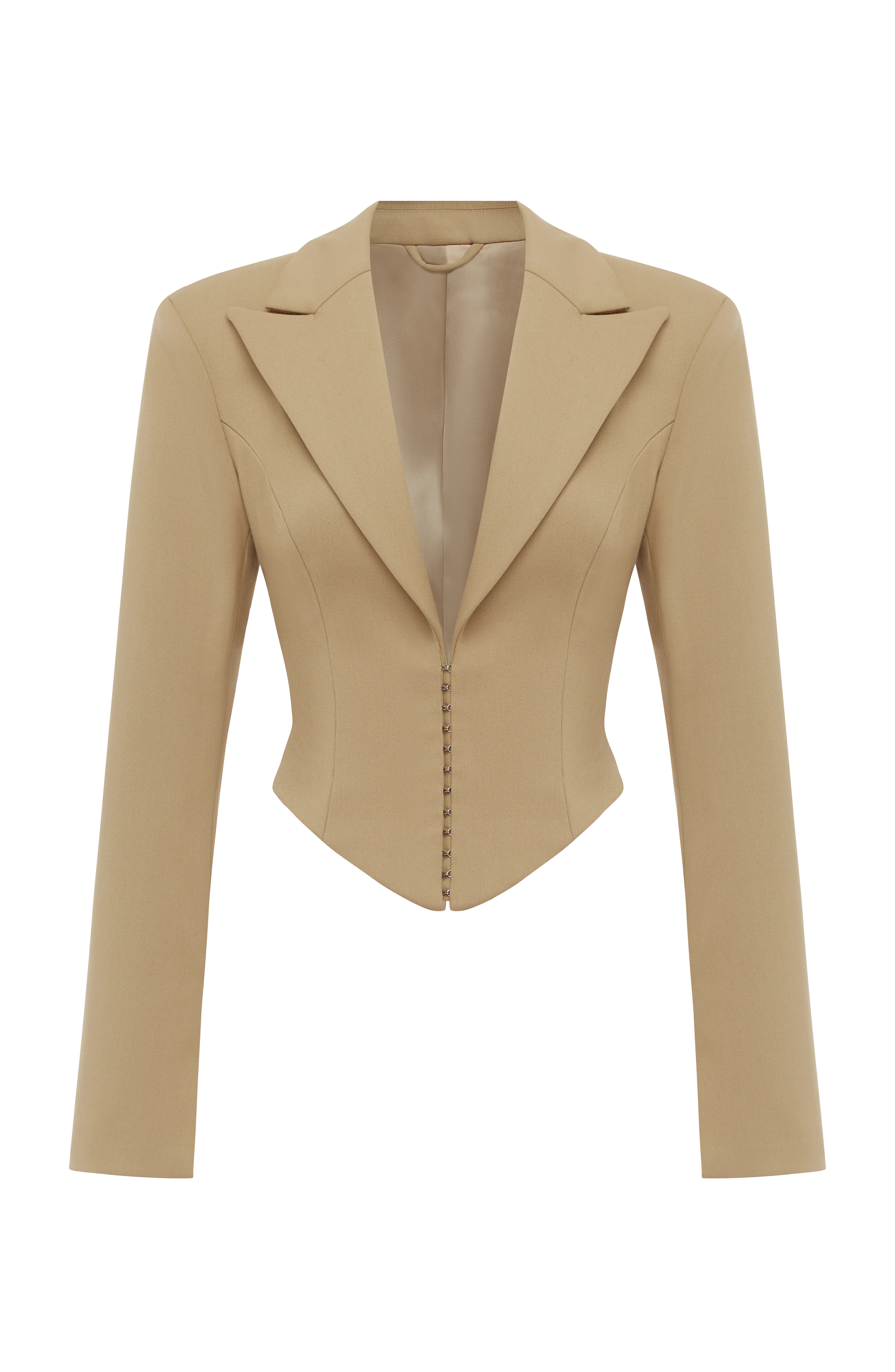 Agatha Cropped Blazer - Sand