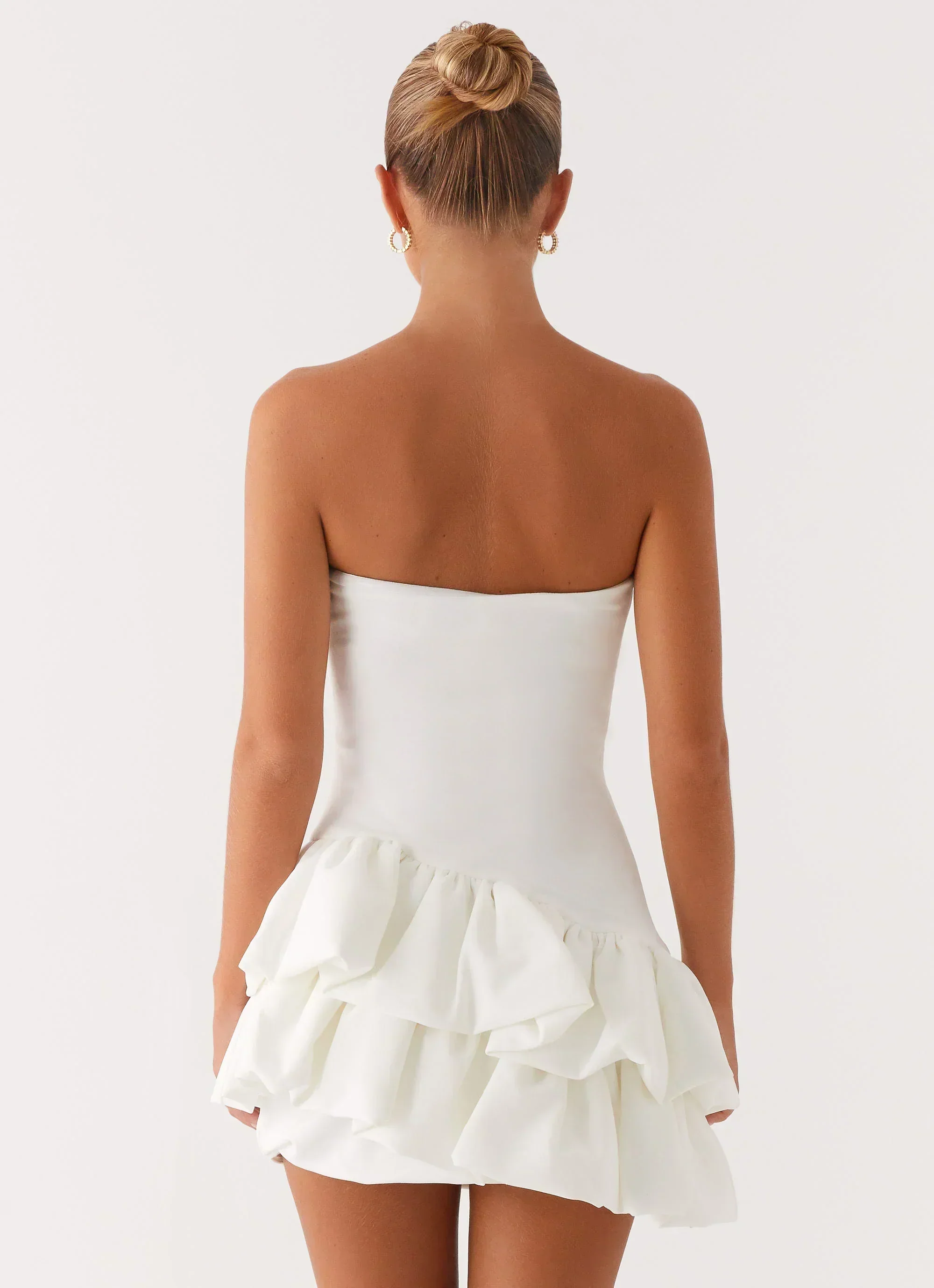 Marie Mini Dress - White - luluinthesky
