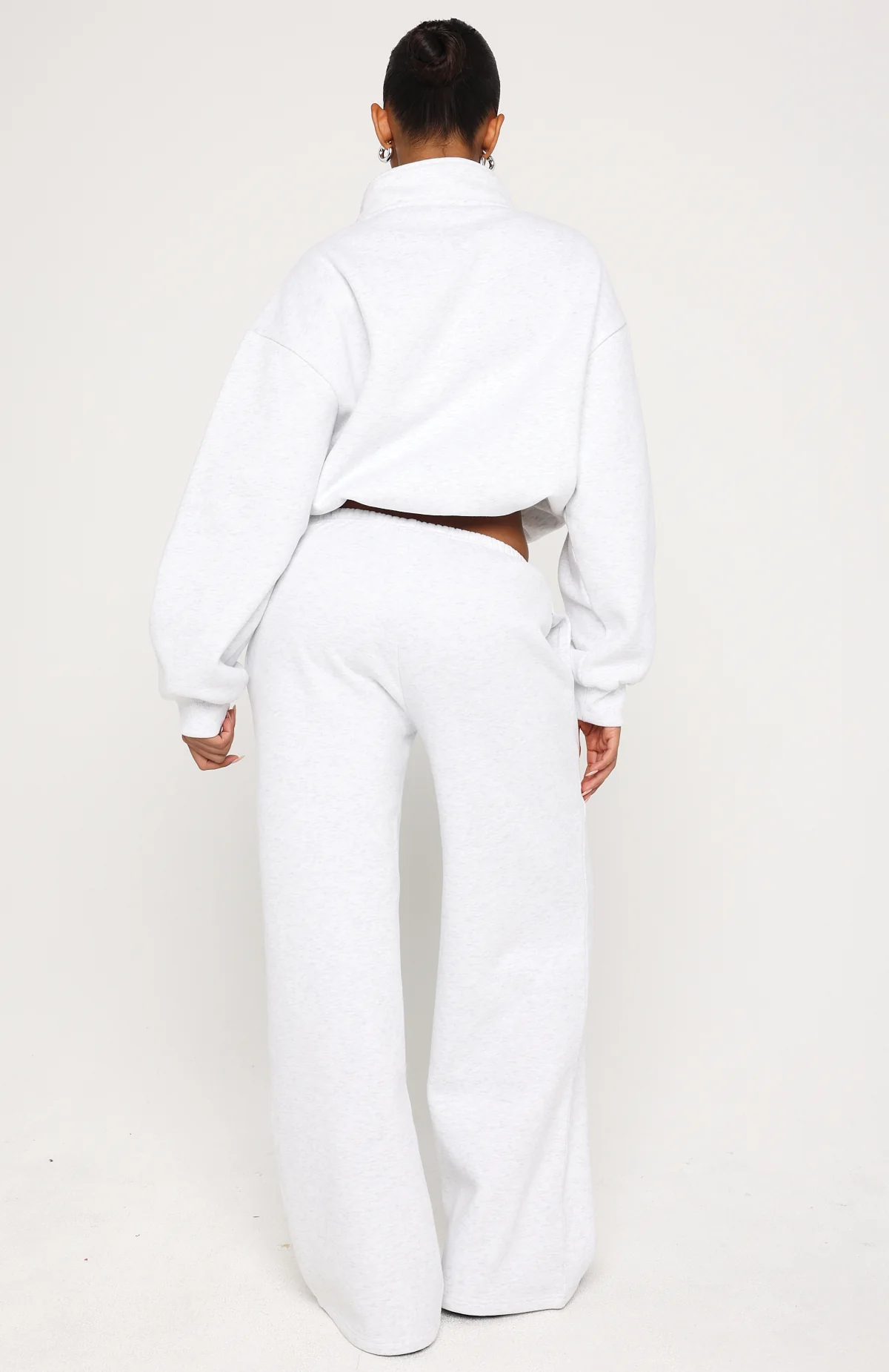 Test Drive Wide Leg Sweatpants Grey Marle