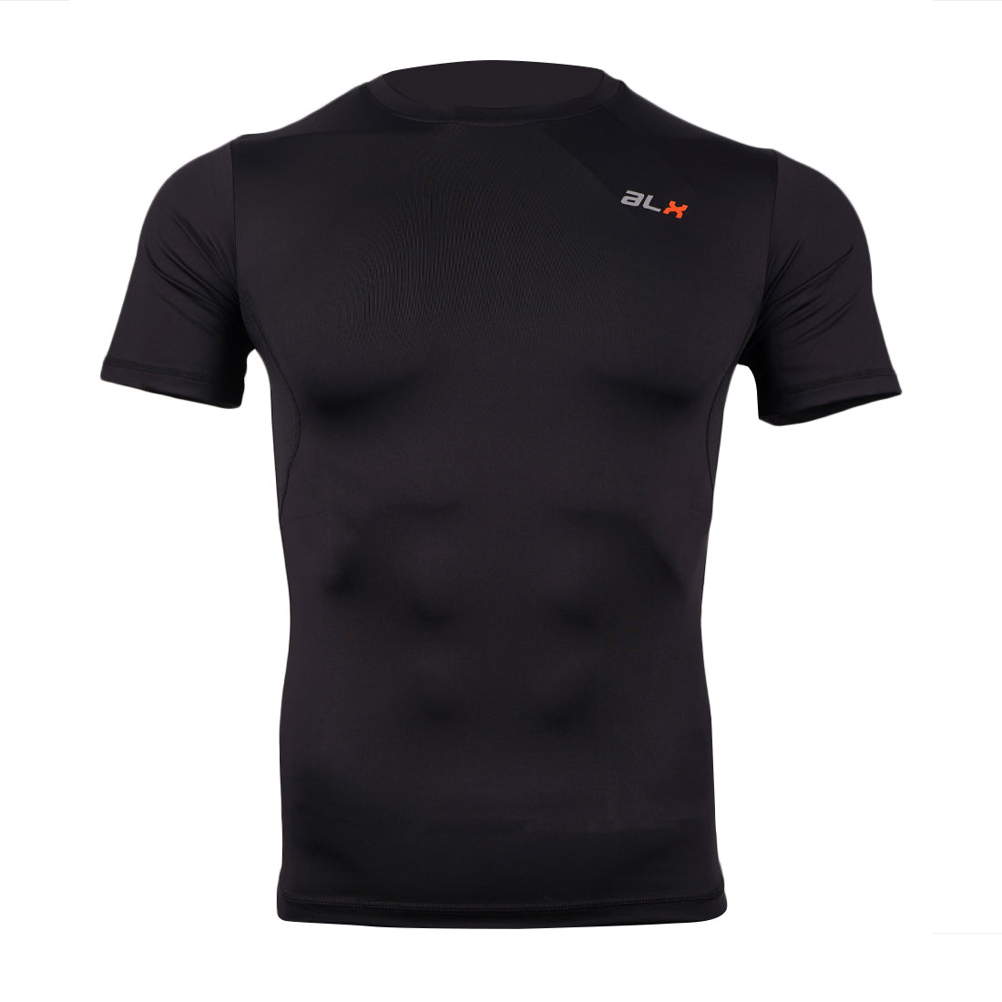 ALX Men's Tight Short Sleeve Top Black TXMA22000301