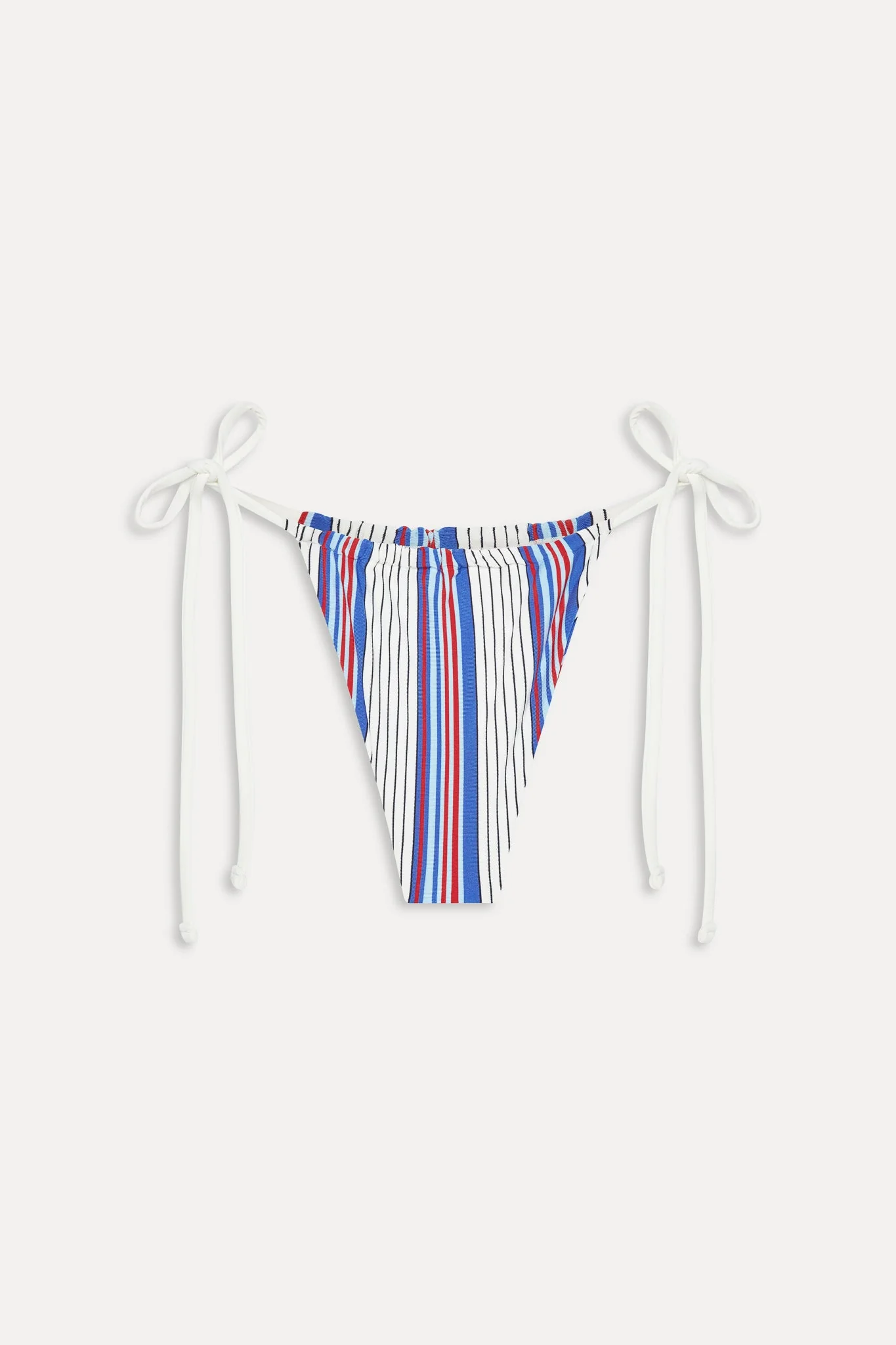 Tia Striped Skimpy Bikini Bottom - St. Tropez Stripe