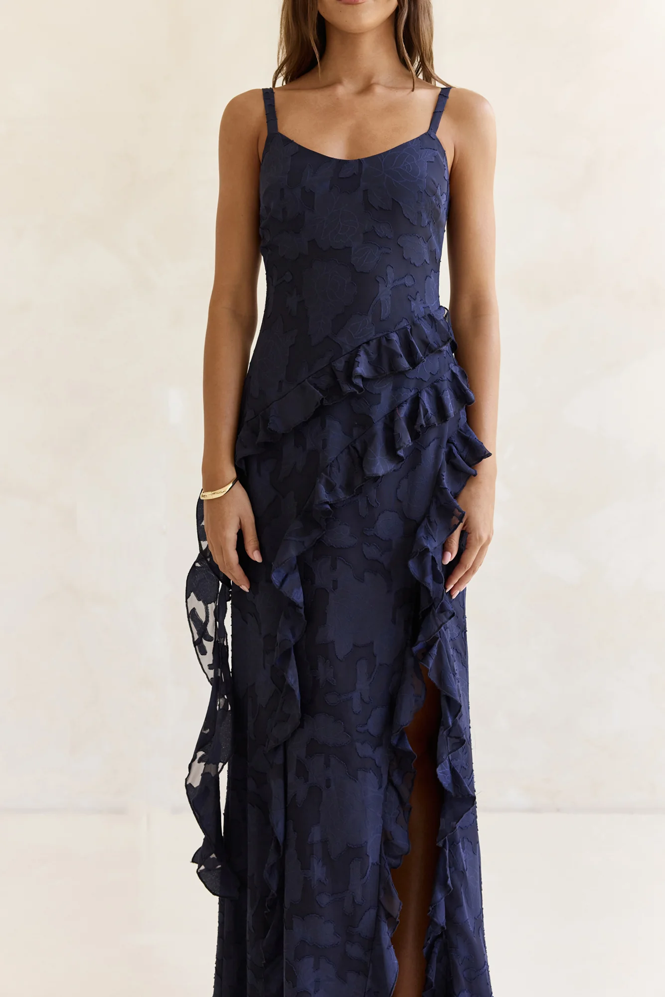 Urban Elegance Maxi Dress Navy - luluinthesky