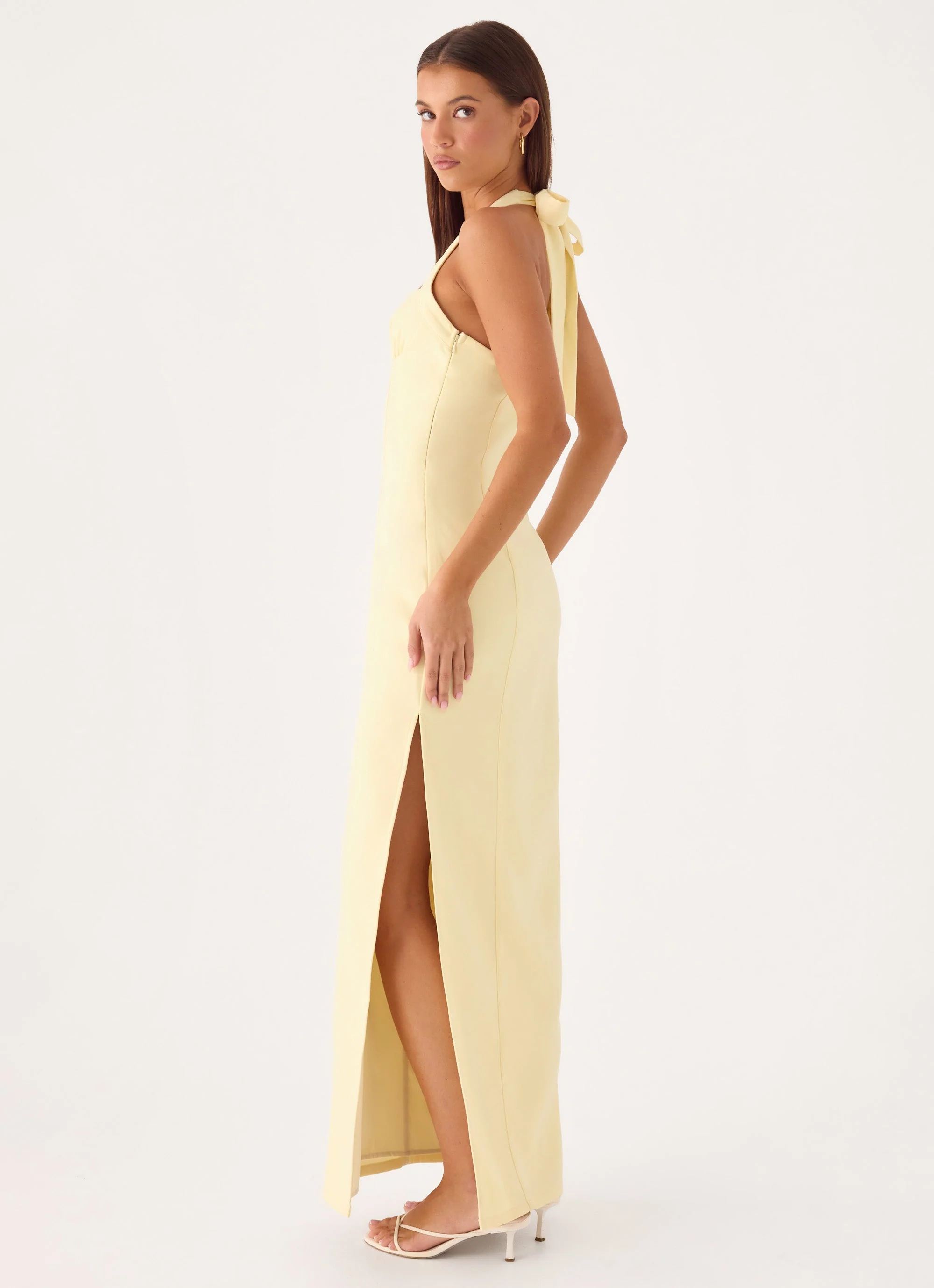 Analeah Maxi Dress - Baby Yellow - luluinthesky