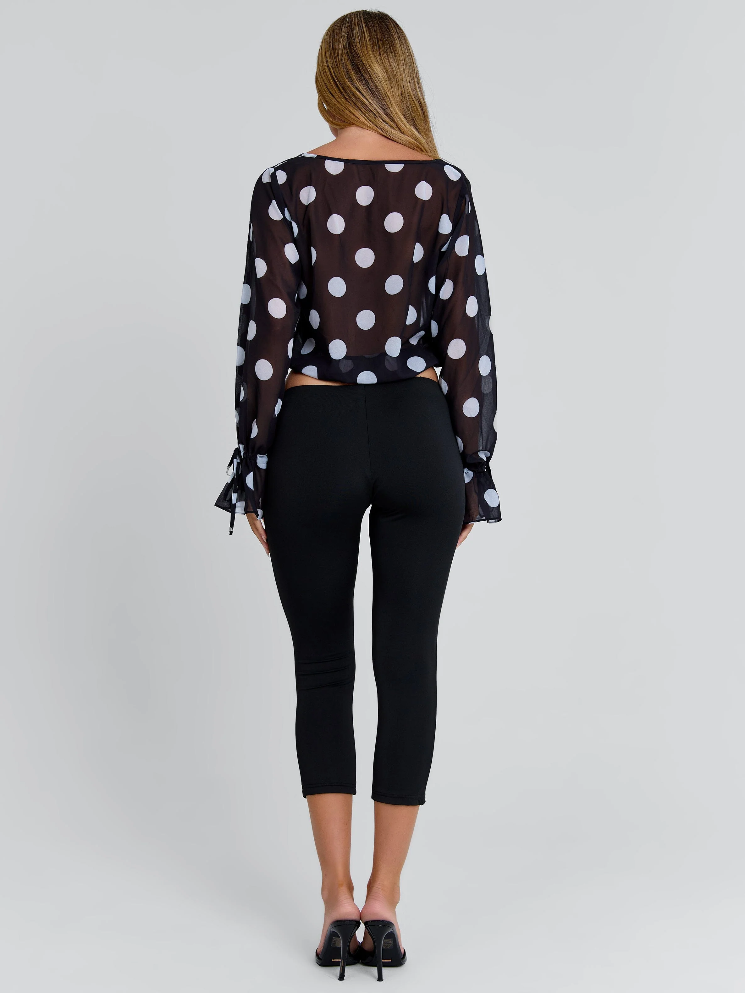 Revi Top Black Polka Dot