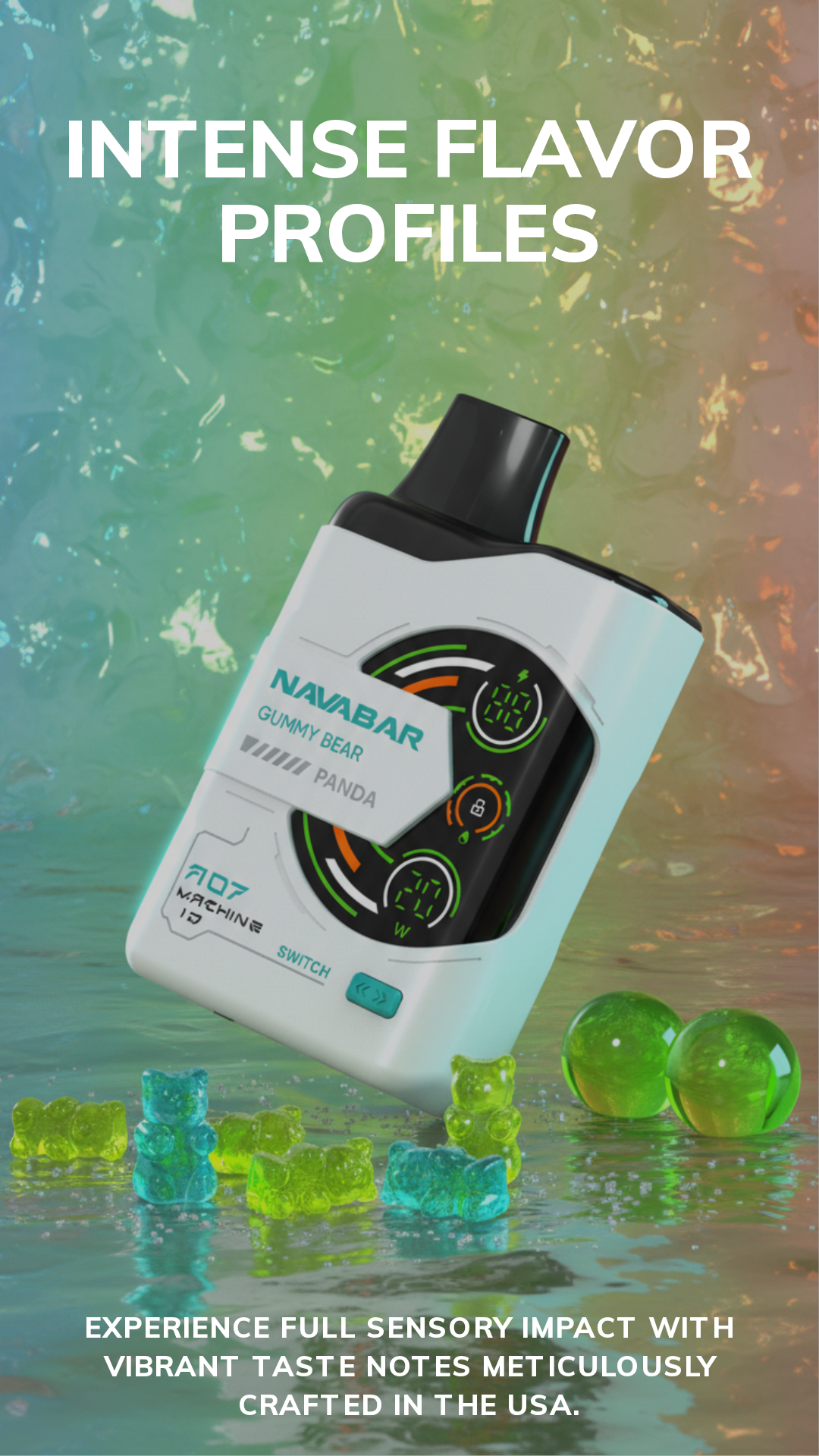 Navabar 55K Disposable Vape 25ml 0% Nicotine  (55000 Puffs)