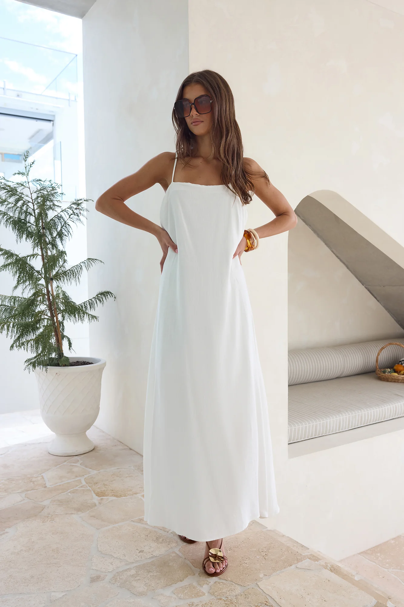 Warmth Of Love Maxi Dress White - luluinthesky