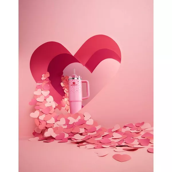 Stanley 30 oz Stainless Steel H2.0 Flowstate Quencher Tumbler - Valentine's Day