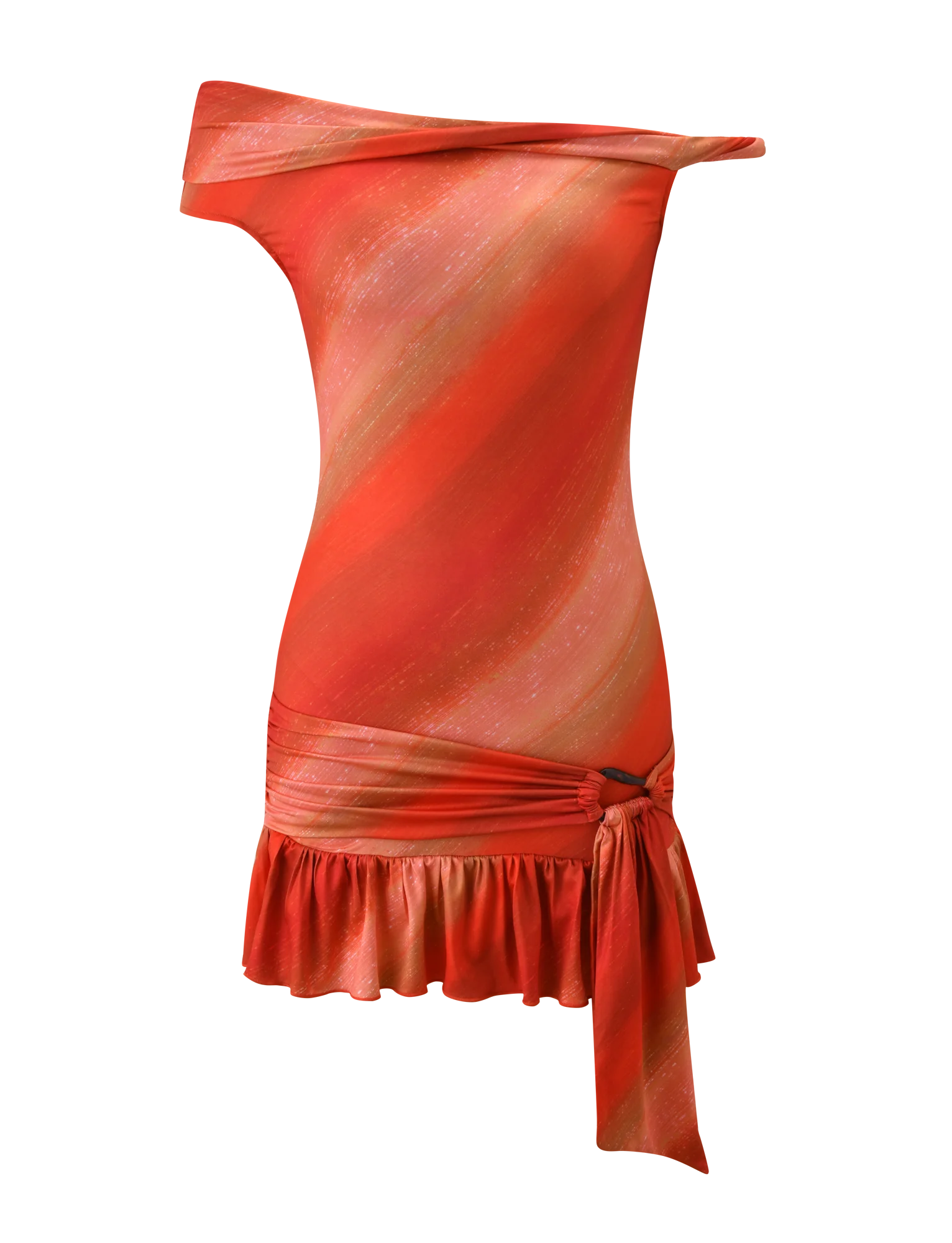 Haelo Mini Dress - Sunrise Glitter Stripe
