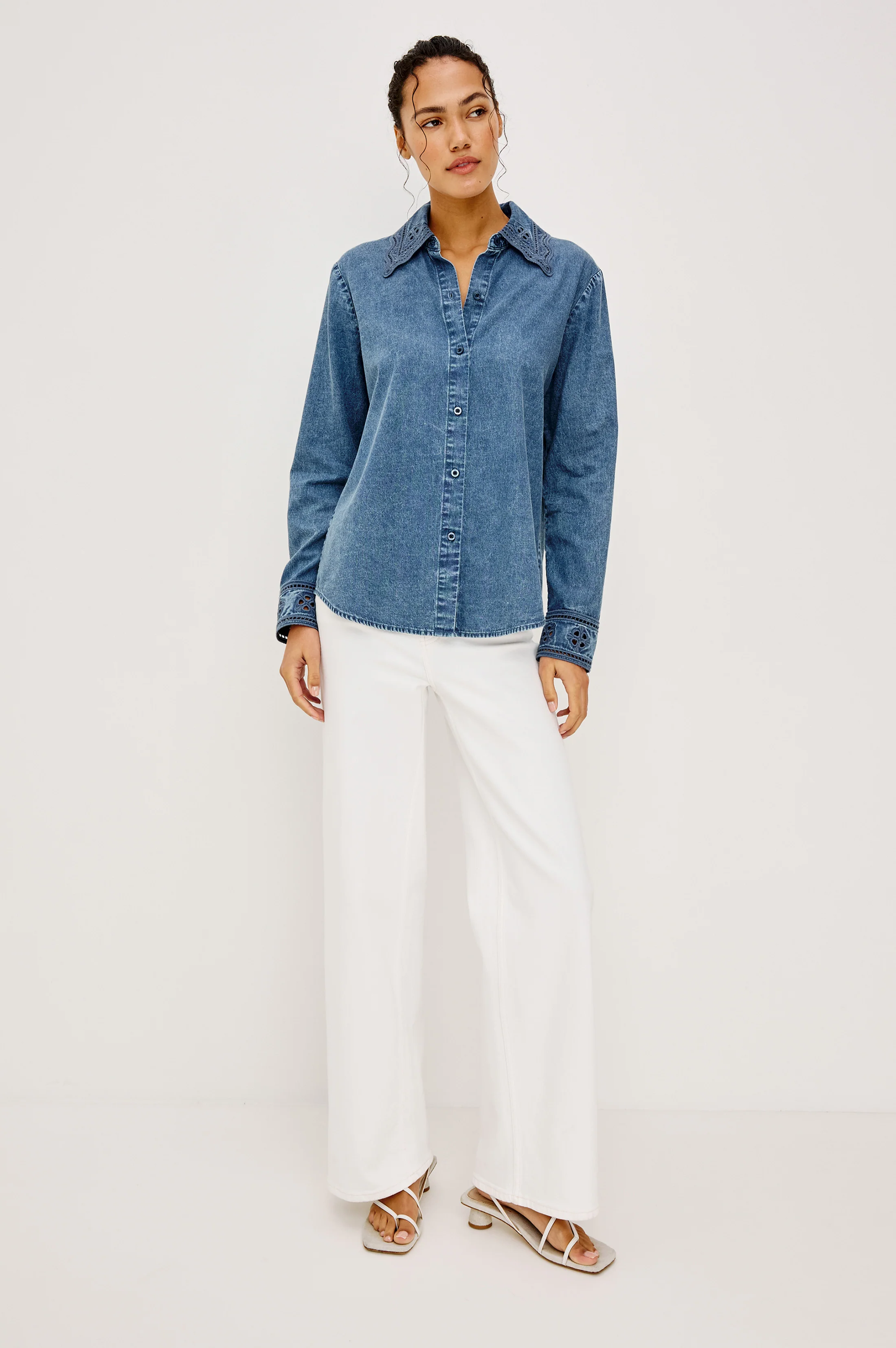 Bethany Shirt - Antique Blue