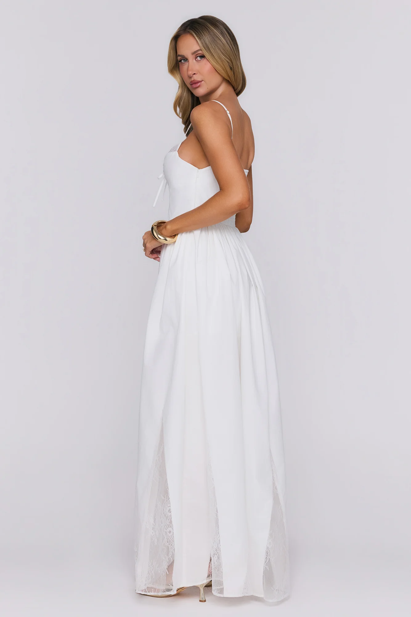 Urban Sunrise Maxi Dress White - luluinthesky