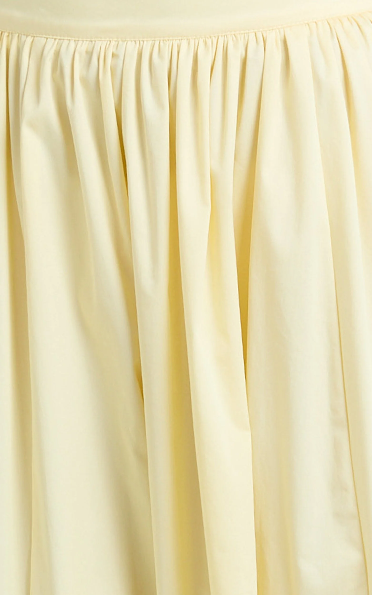 Tegan Two Piece Set - Straight Neck Micro Crop Top and A Line Maxi Skirt Set in Butter Yellow - luluinthesky