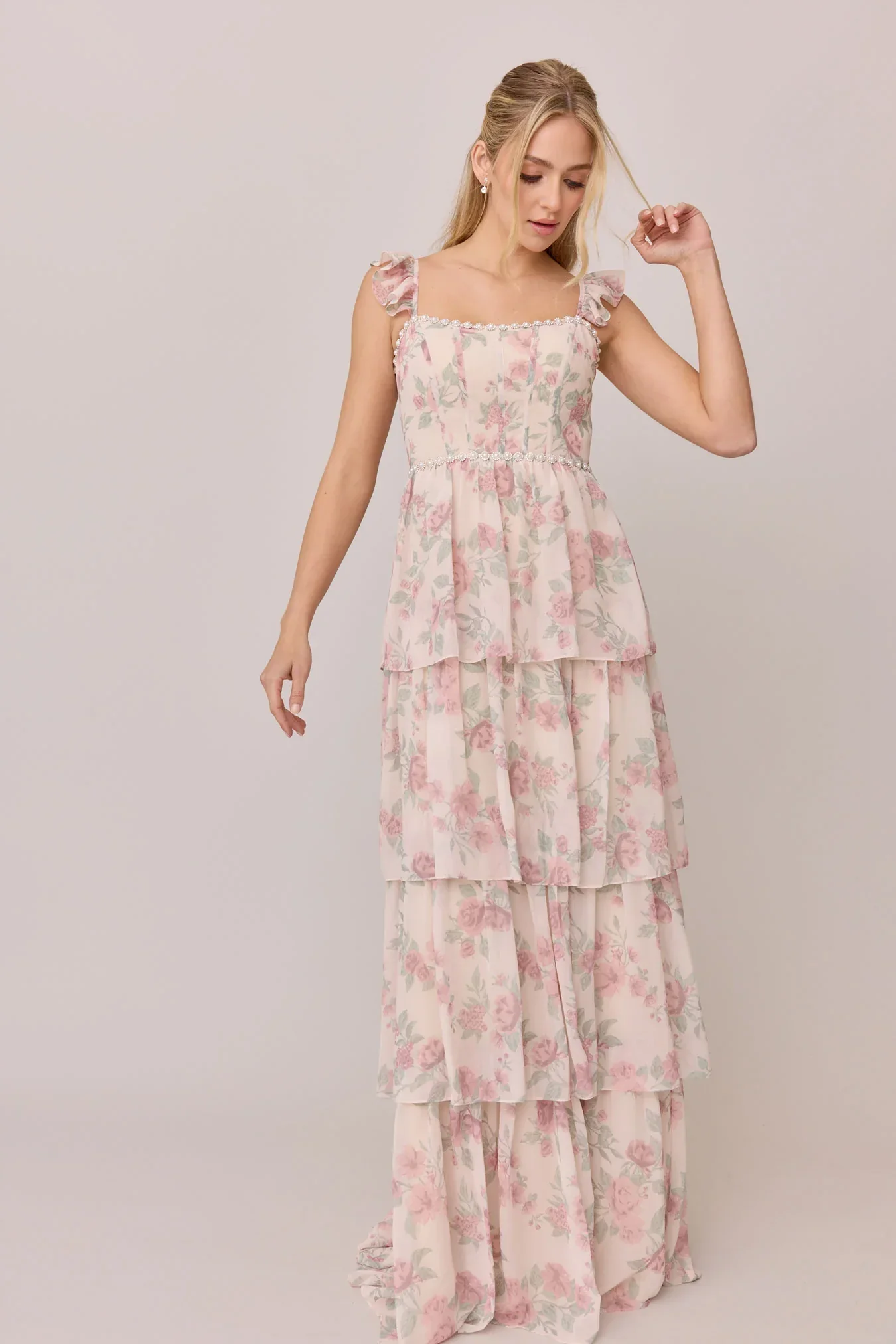 Luxe Chiffon Floral Print Dress | Made To Order