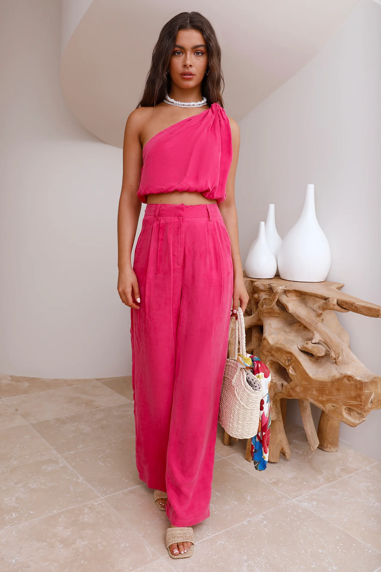Tropical Dreamscape Pants Pink