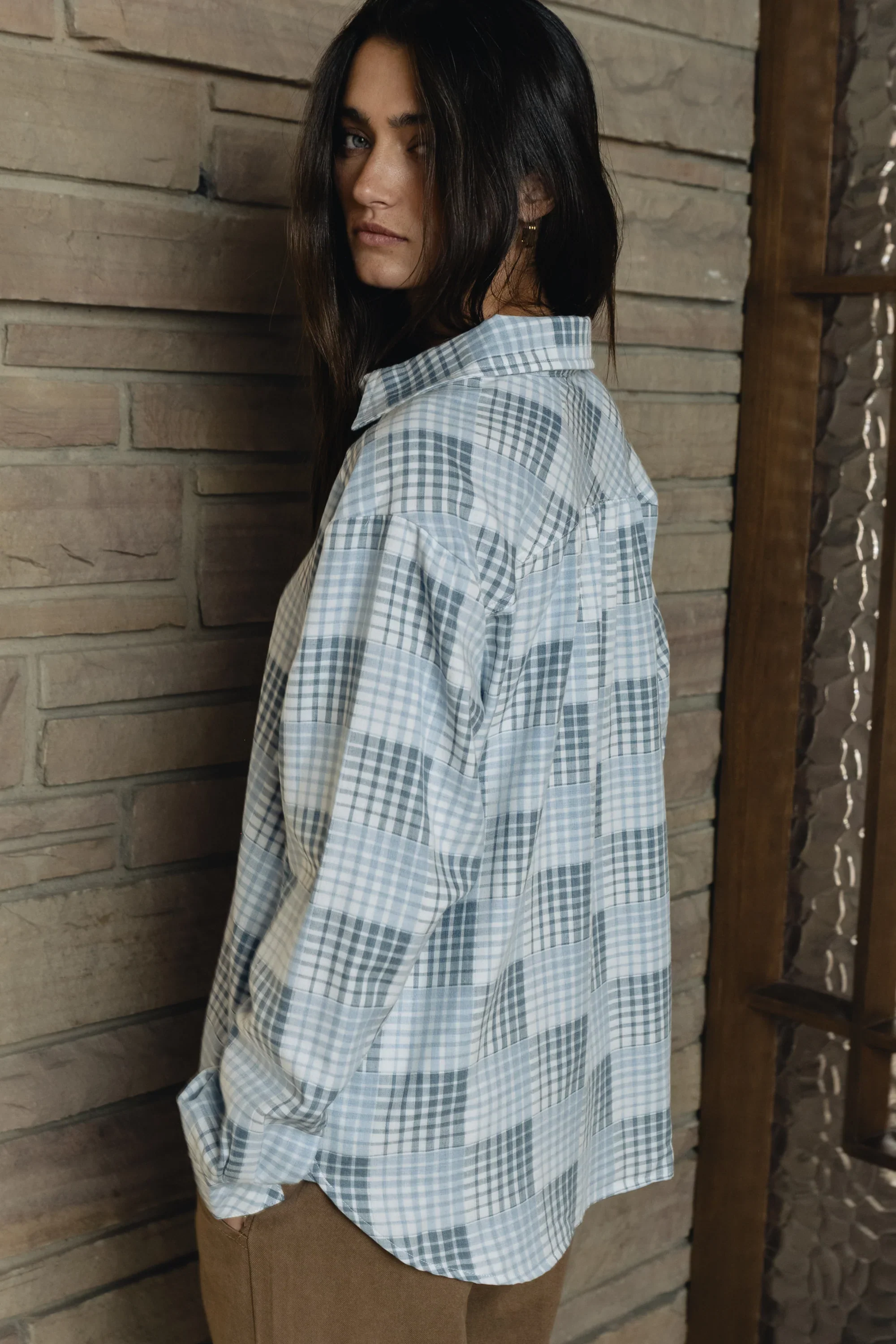 Irene Plaid Button Up
