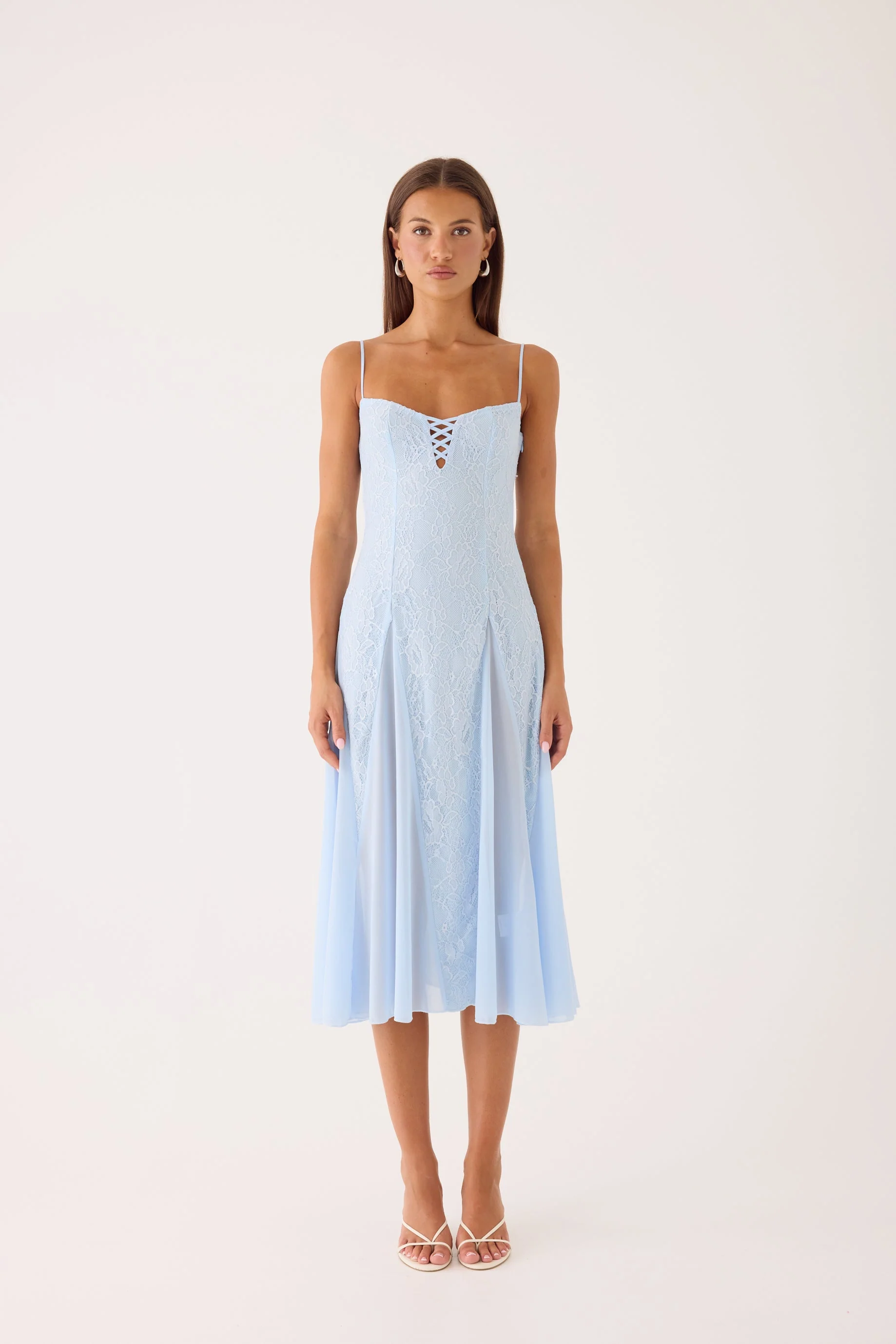 Erynda Midi Dress - Blue - luluinthesky