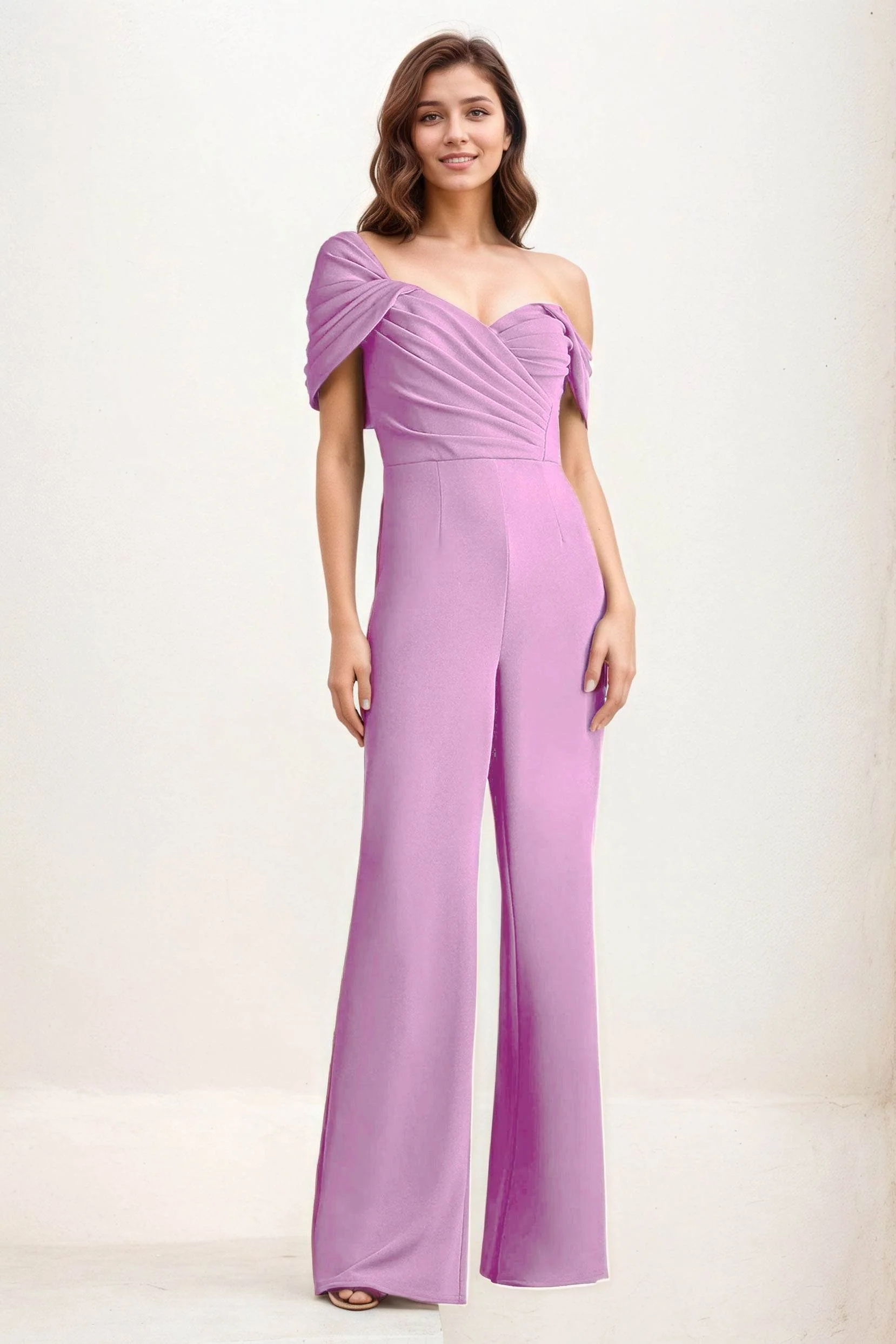 Jumpsuit Maxi Elastic Cloth Wedding Guest Dress CG0276