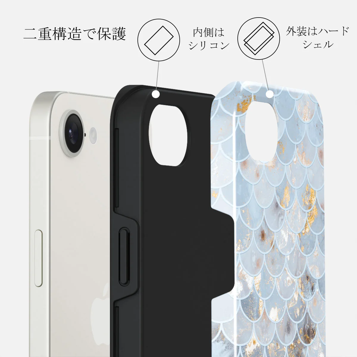 Mermaid Skin - iPhone 16e ケース