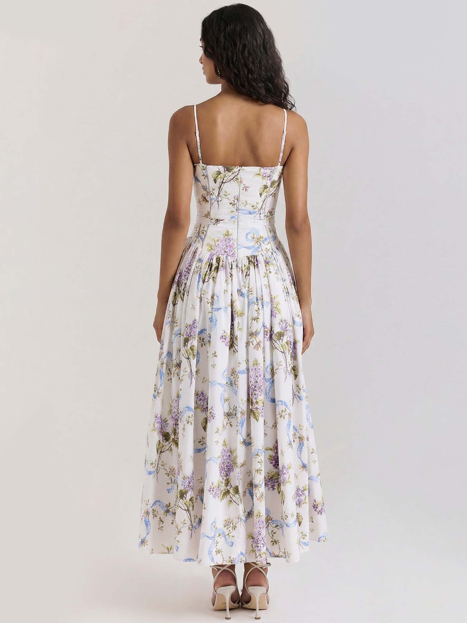 Ribboned Serenade Midi Dress