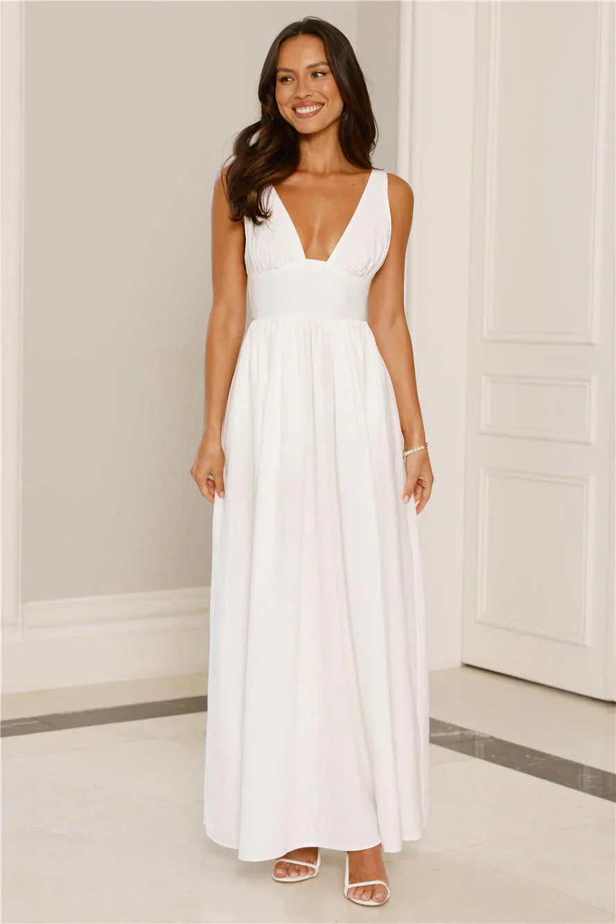 Enchanted Ever After Maxi Dress White - luluinthesky