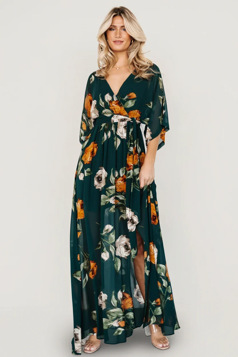 Kia Kimono Maxi Dress
