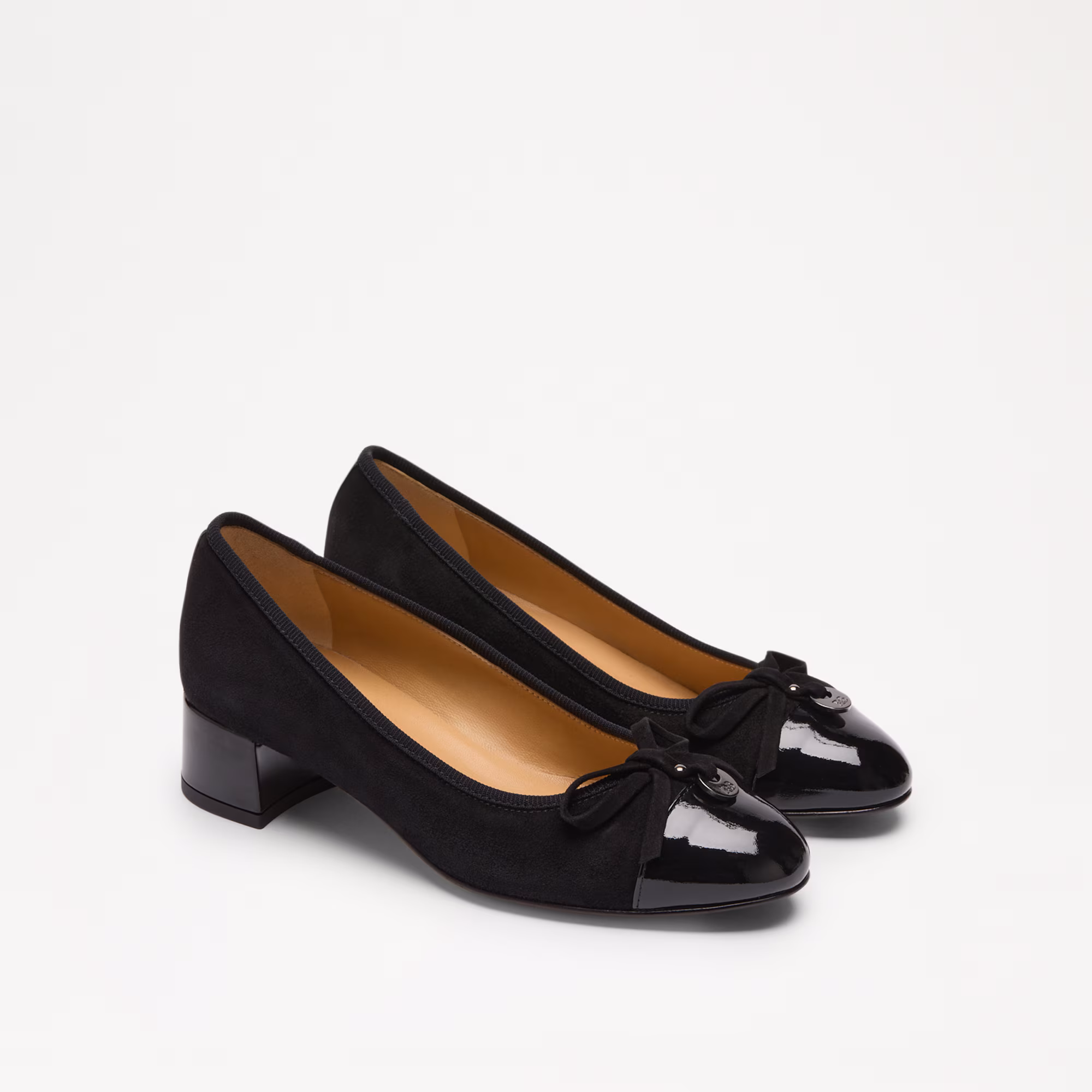 Charming Mid<br>Block Heel Ballet Pump