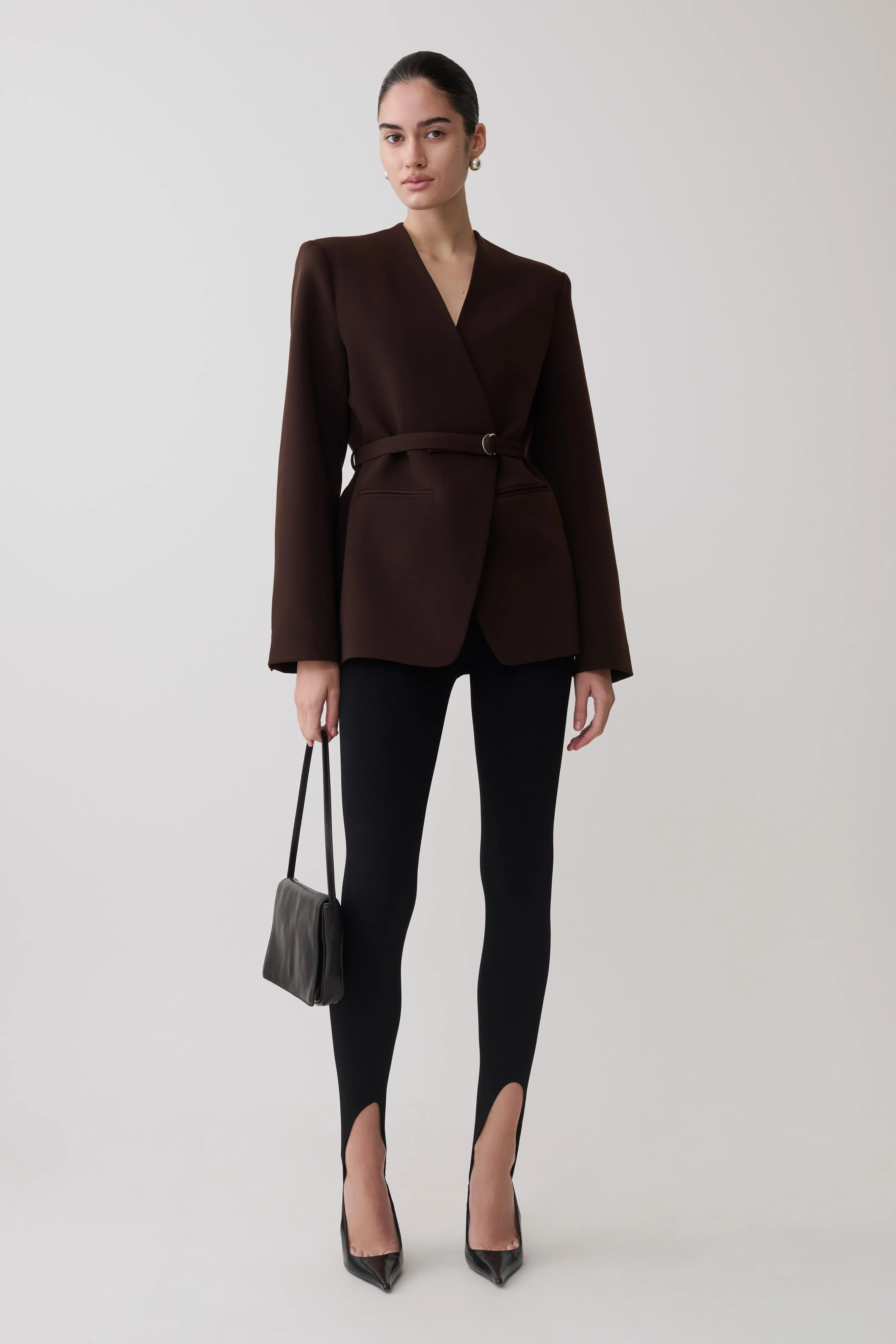 Valerie Stirrup Leggings - Black